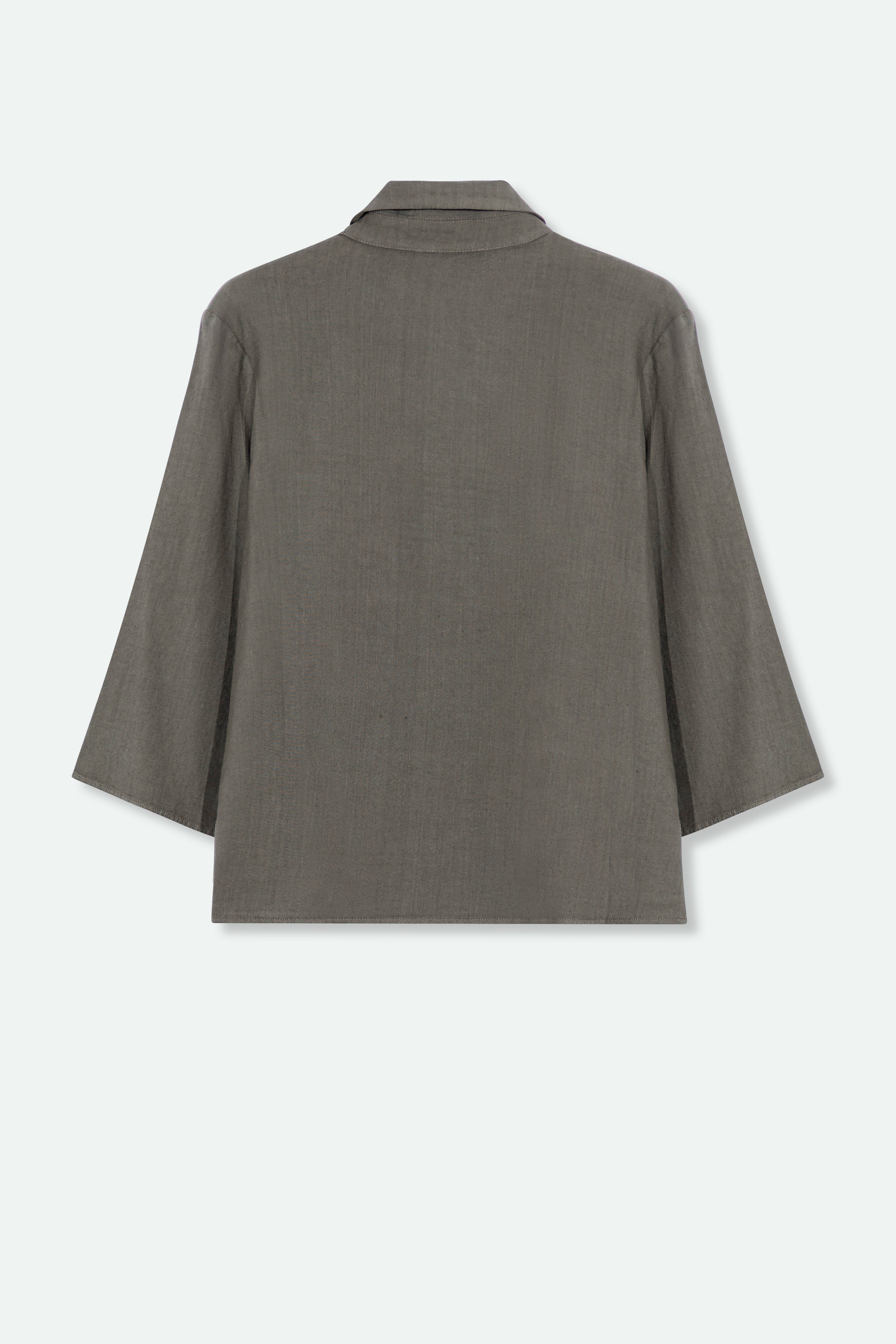 SORELLA SHIRT IN ITALIAN LINEN STRETCH - Jarbo