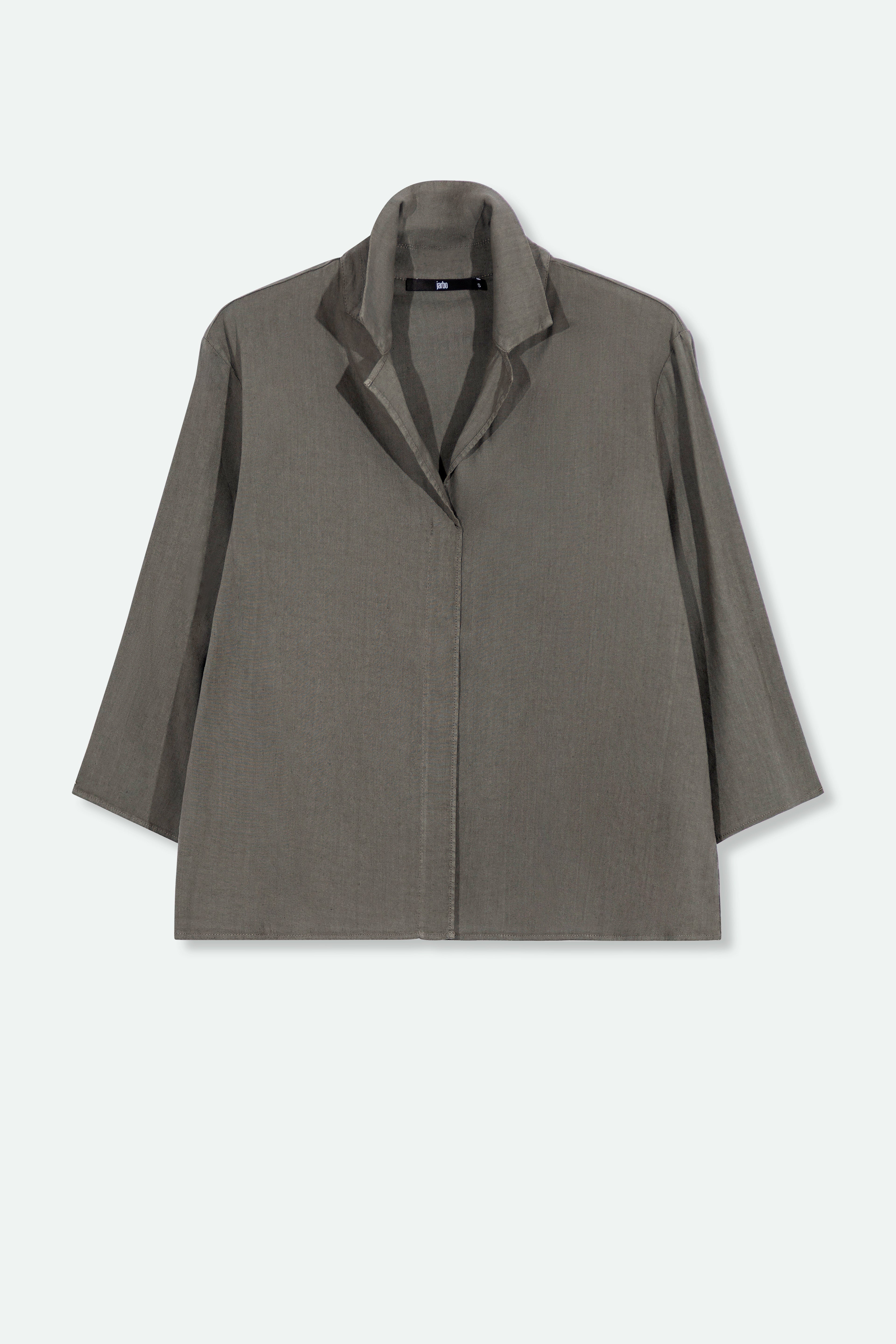 SORELLA SHIRT IN ITALIAN LINEN STRETCH - Jarbo