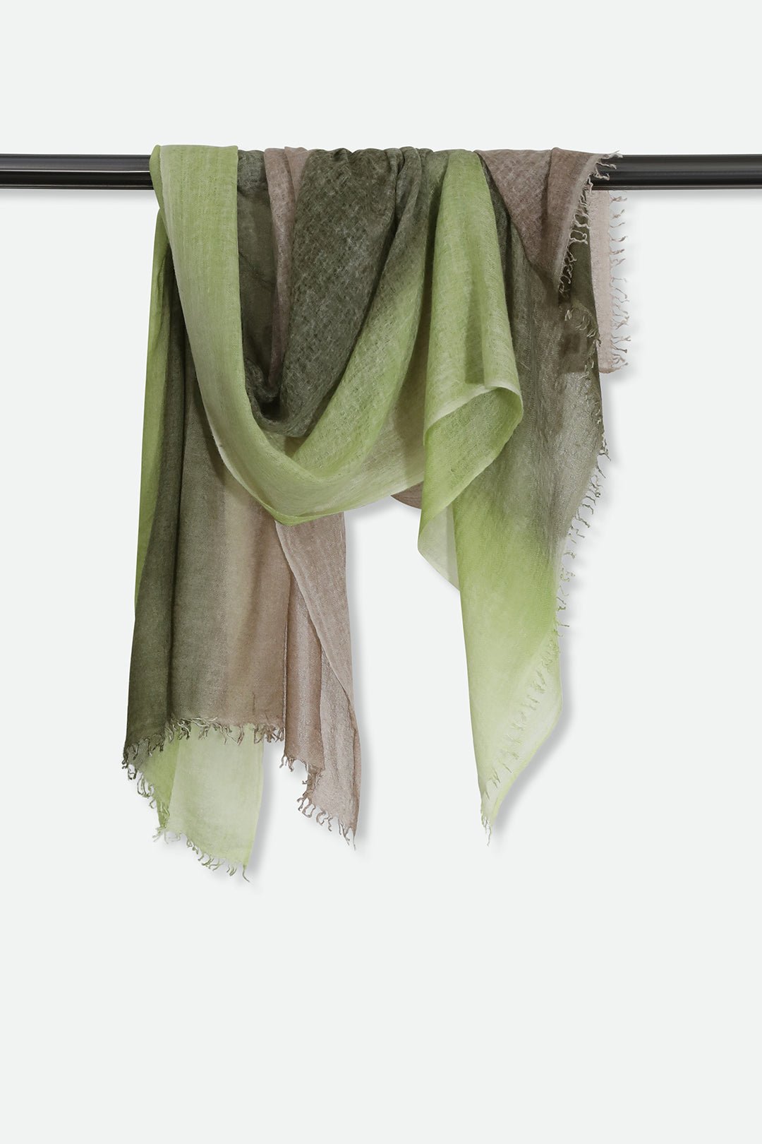 SPRING COCOA SCARF IN HAND DYED CASHMERE - Jarbo