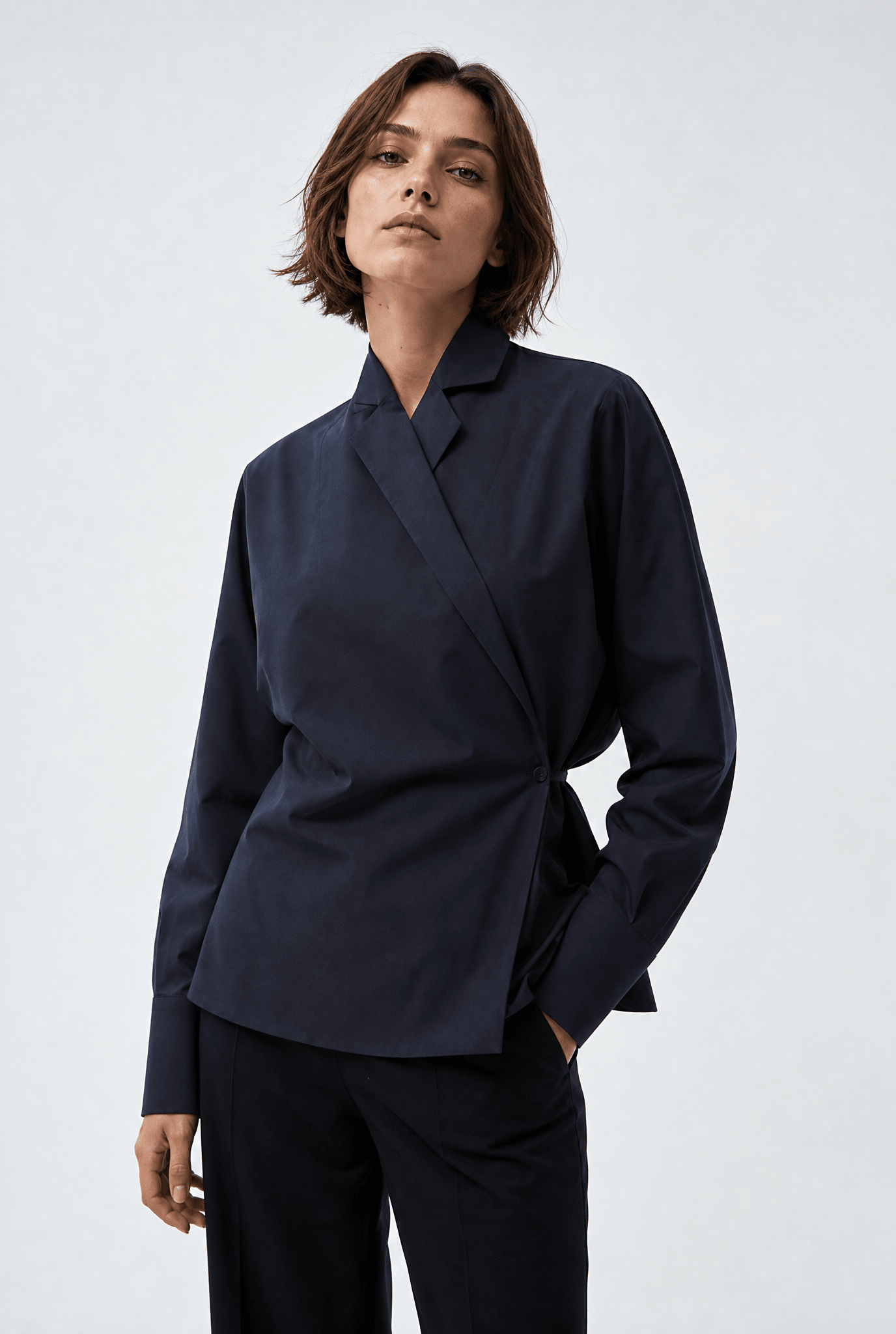 TEO SHIRT JACKET IN ITALIAN FINE STRETCH COTTON - Jarbo