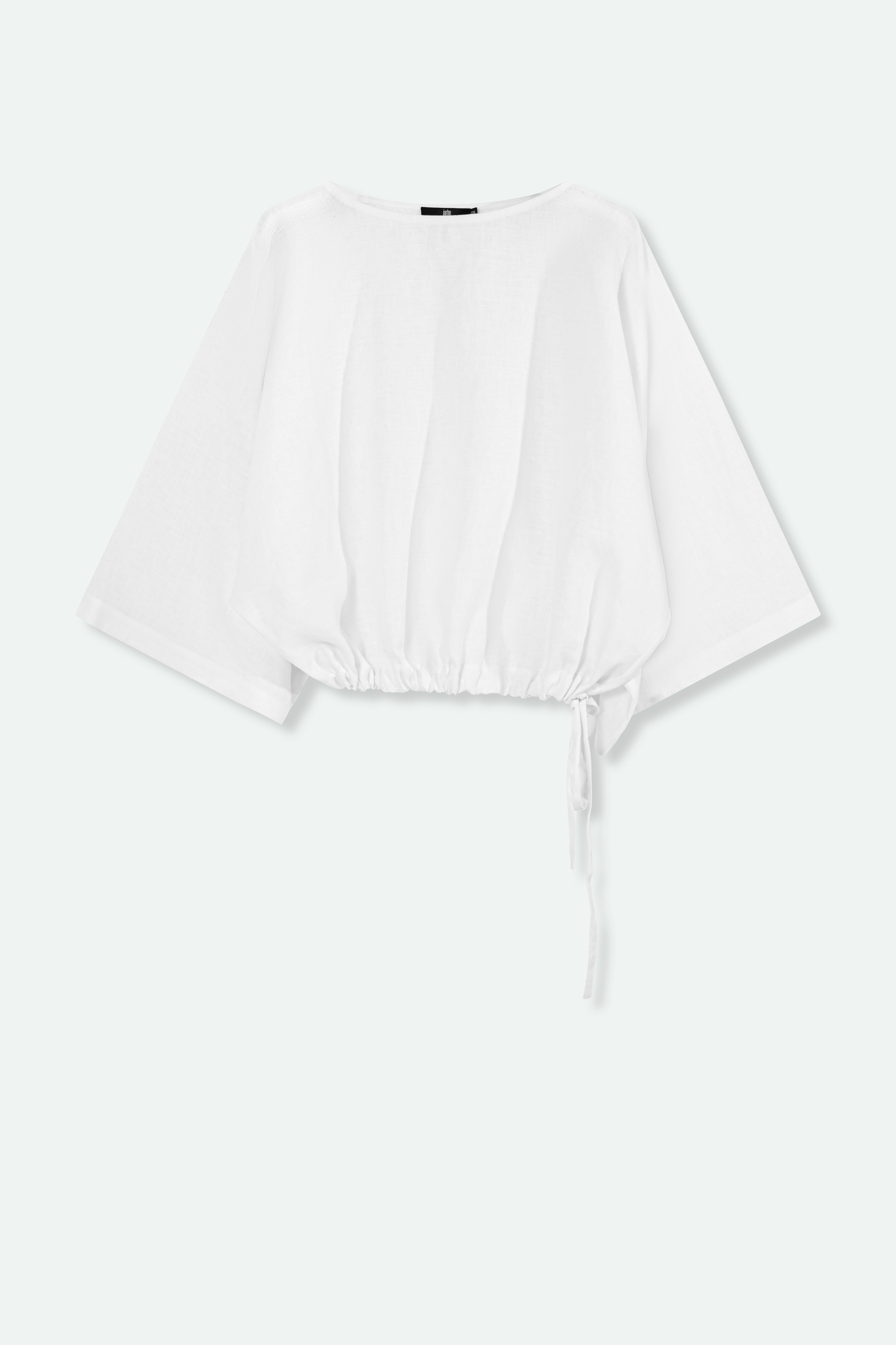 TILLIE TOP IN ITALIAN LINEN - Jarbo