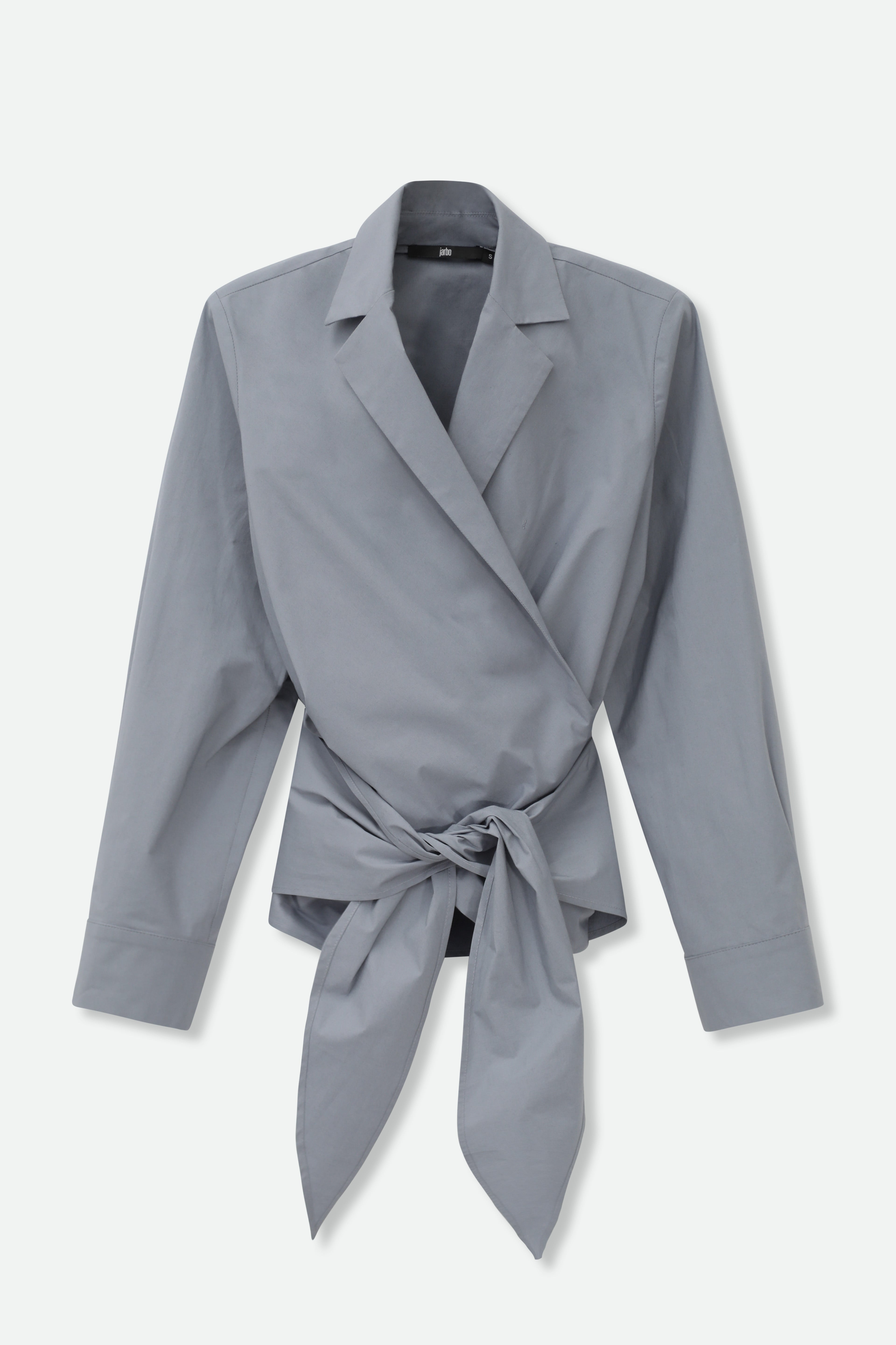 TORINO WRAP SHIRT IN ITALIAN FINE STRETCH COTTON - Jarbo