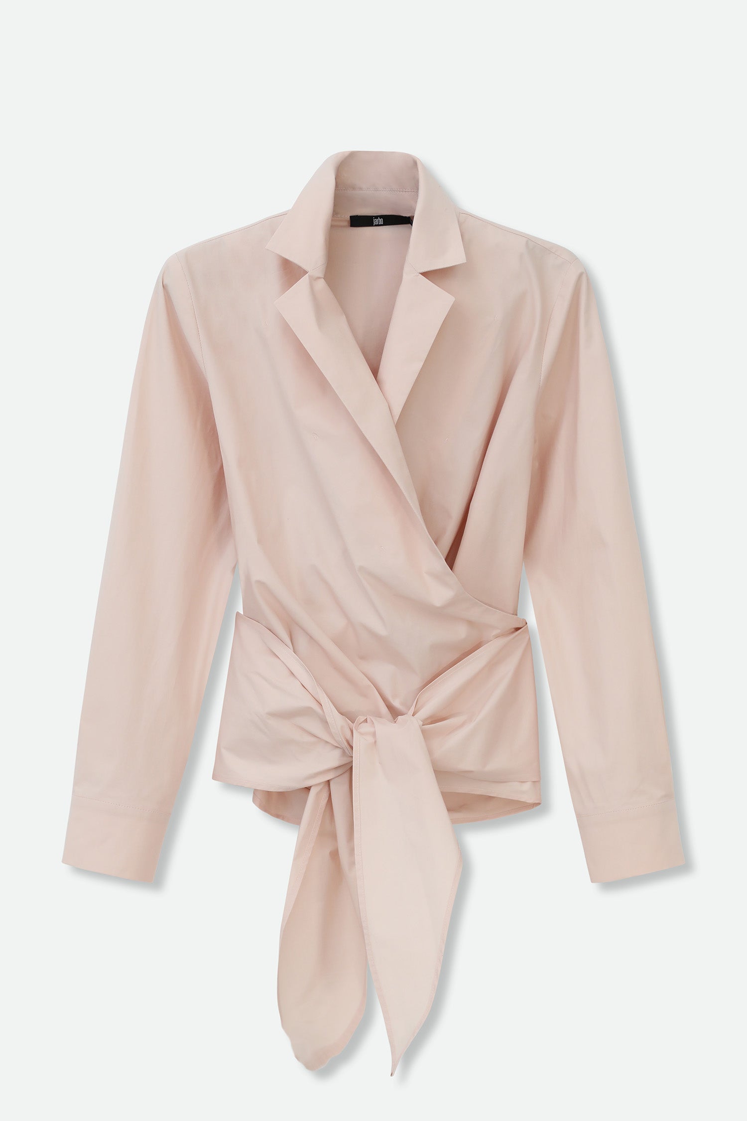 TORINO WRAP SHIRT IN ITALIAN FINE STRETCH COTTON - Jarbo