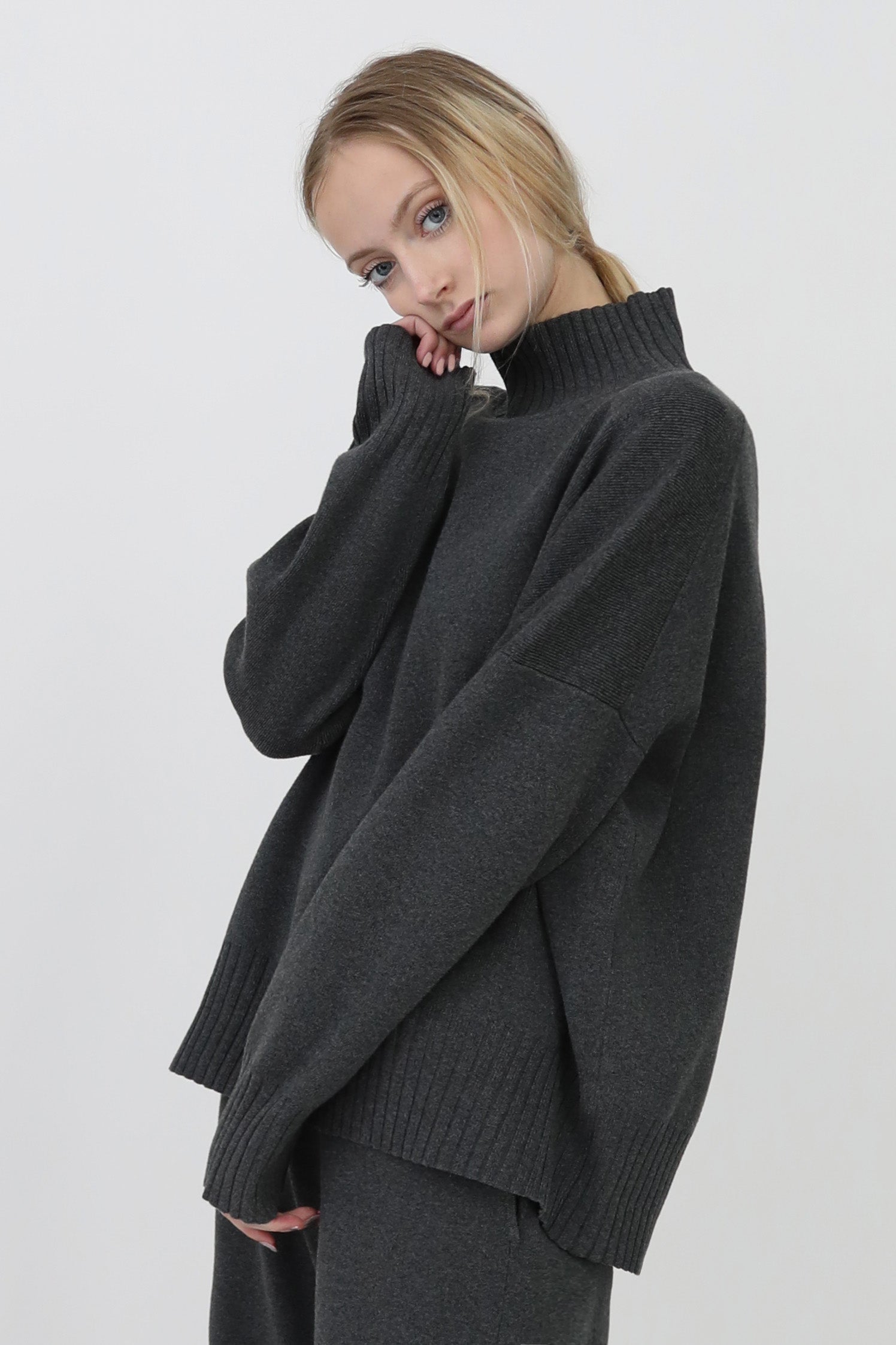 TOSCA TURTLENECK IN ITALIAN COTTON - Jarbo