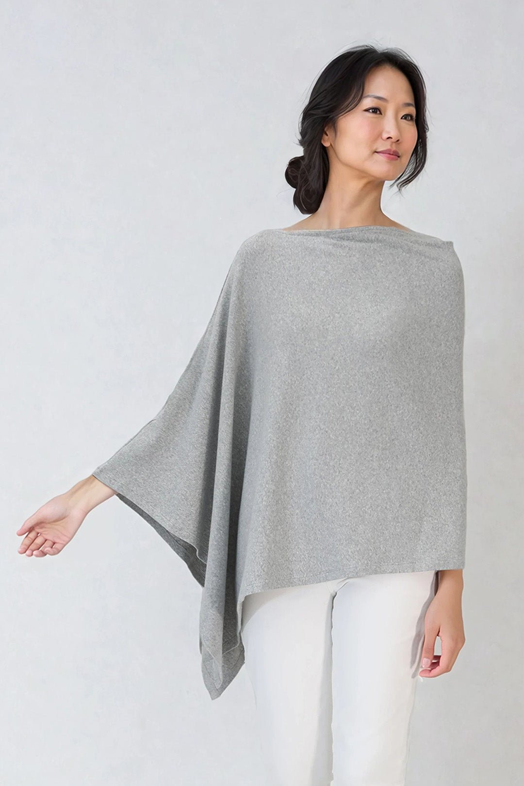 VARA WRAP IN HEATHERED PIMA COTTON STRETCH - Jarbo