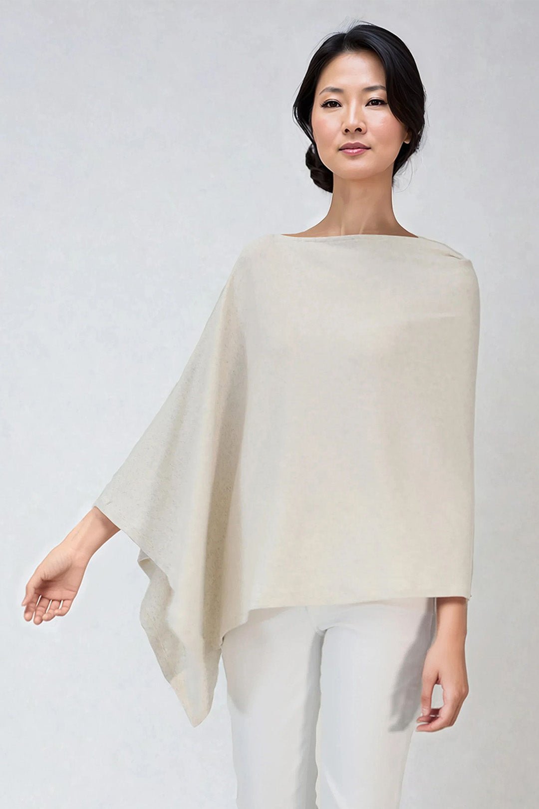 VARA WRAP IN HEATHERED PIMA COTTON STRETCH - Jarbo