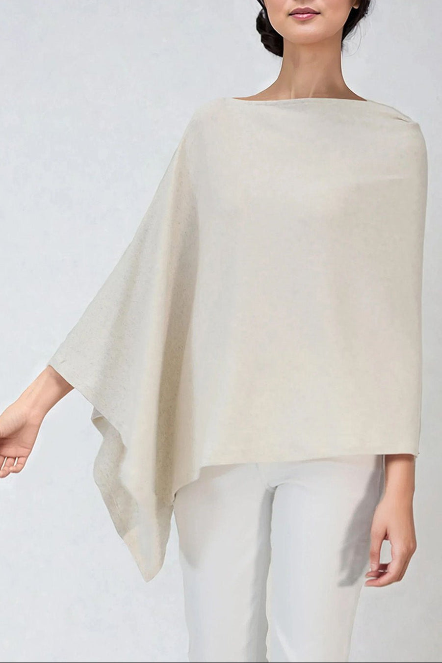 VARA WRAP IN HEATHERED PIMA COTTON STRETCH - Jarbo