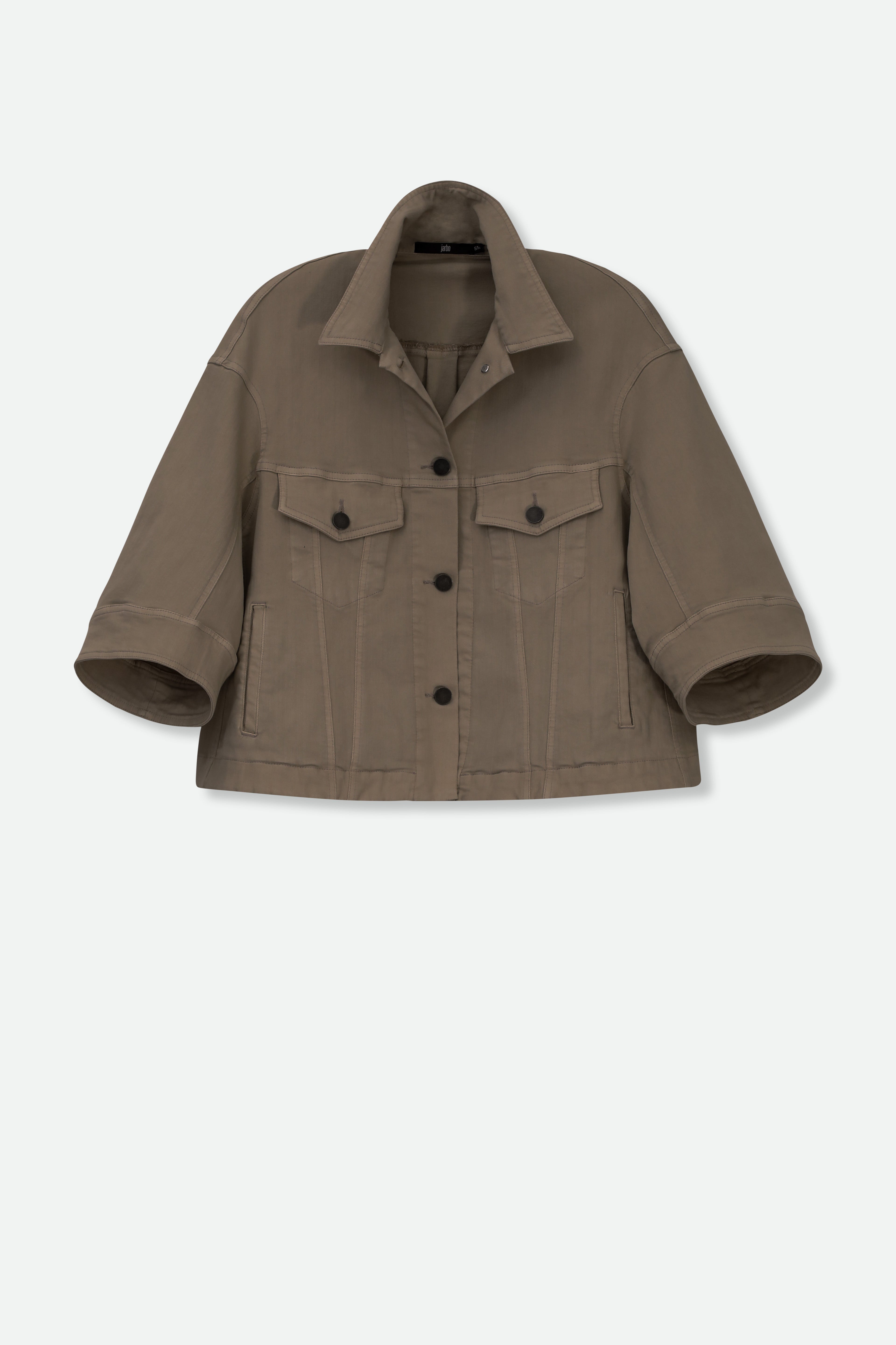 VENETO JACKET GARMENT-DYED ITALIAN STRETCH DENIM - Jarbo