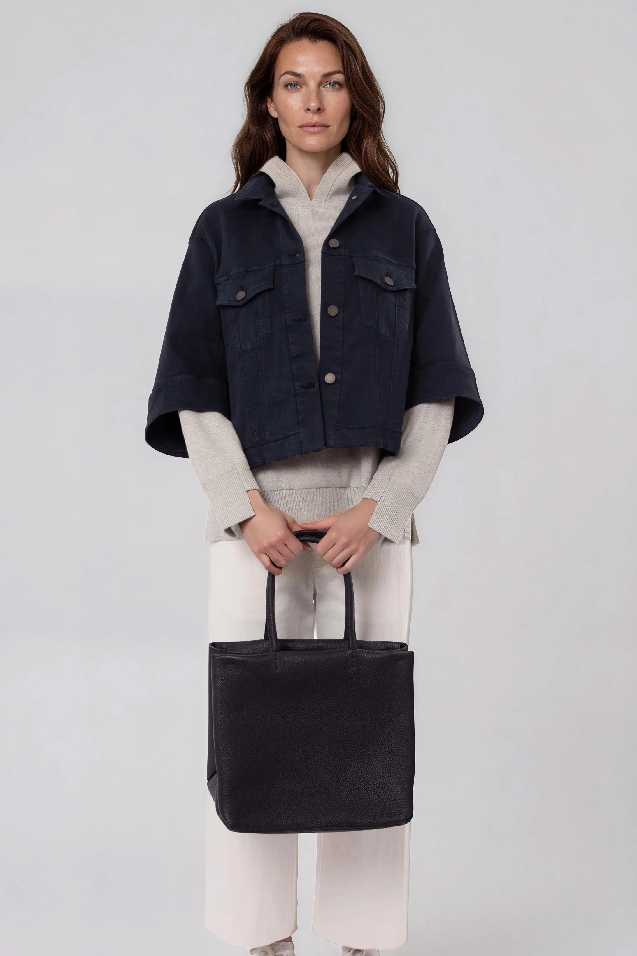 VENETO JACKET GARMENT-DYED ITALIAN STRETCH DENIM - Jarbo