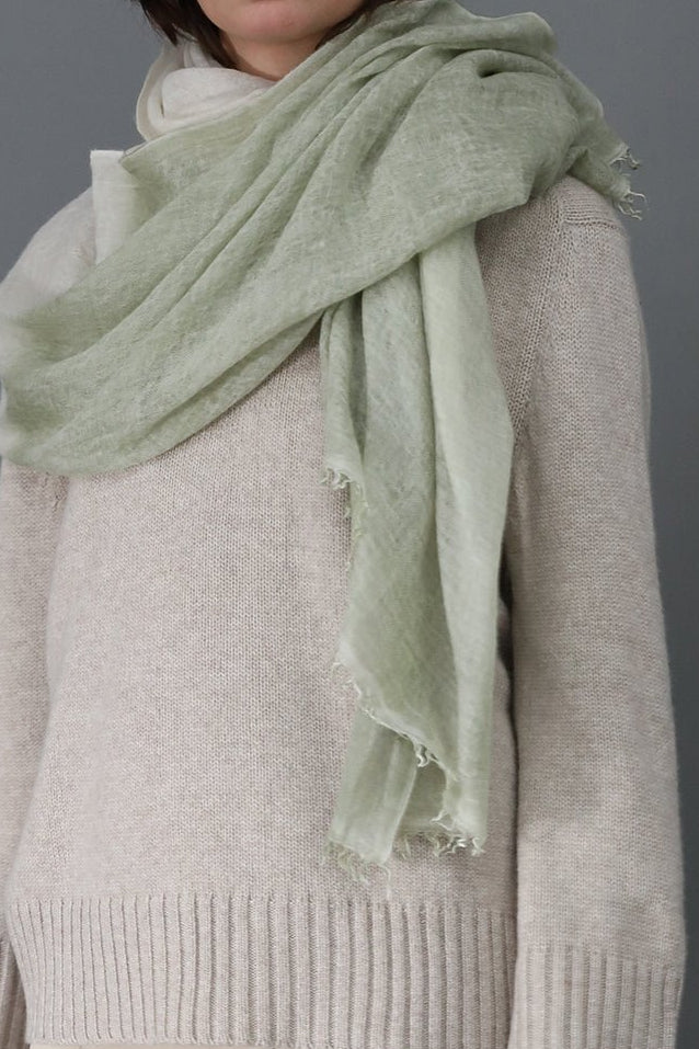 WHEAT HARVEST SCARF IN HAND DYED CASHMERE - Jarbo