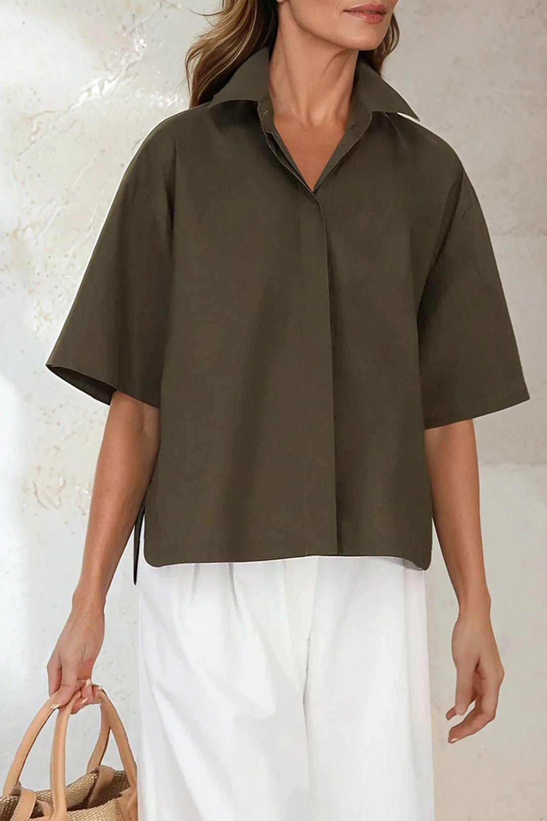 ZOEY CAMP SHIRT IN ITALIAN COTTON - Jarbo
