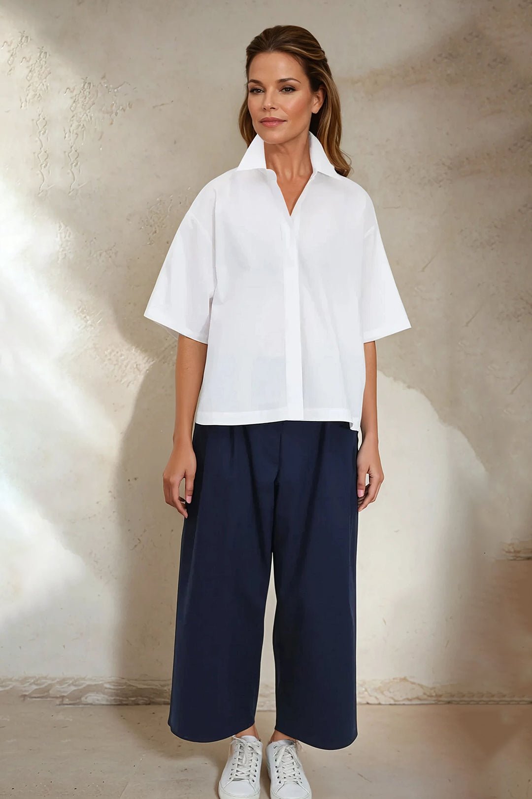 ZOEY CAMP SHIRT IN ITALIAN COTTON - Jarbo