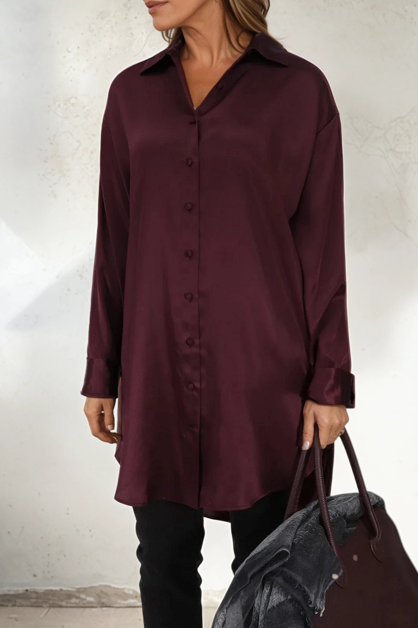 ZURI ONE - SIZE TUNIC IN PRINTED ITALIAN SILK VOILE GOLD SAND - Jarbo