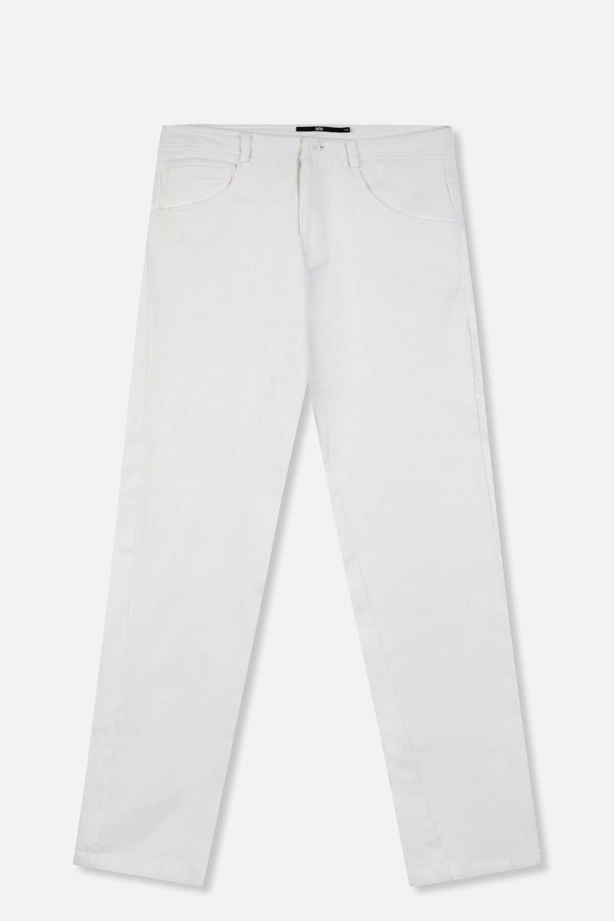 CROP-CUT BOYFRIEND-FIT FIVE POCKET PANT IN STRETCH TWILL DENIM WHITE