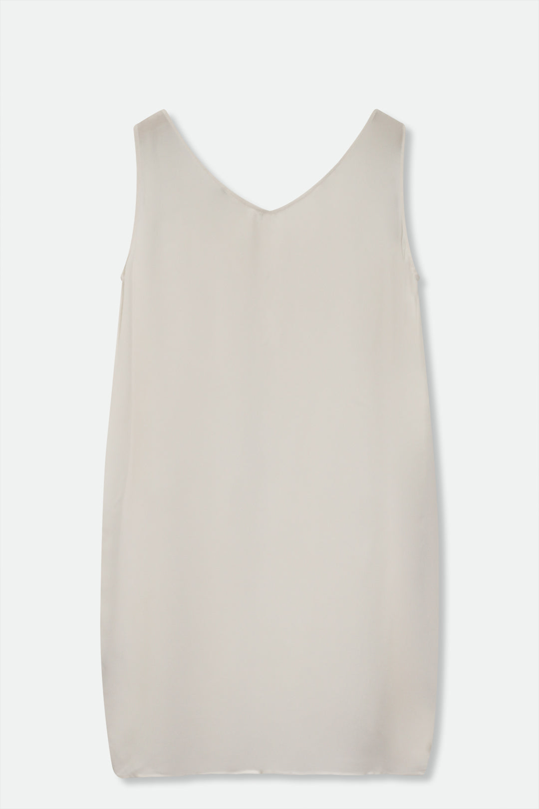SLEEVELESS LONG SOFT V TANK IN COTTON BLEND