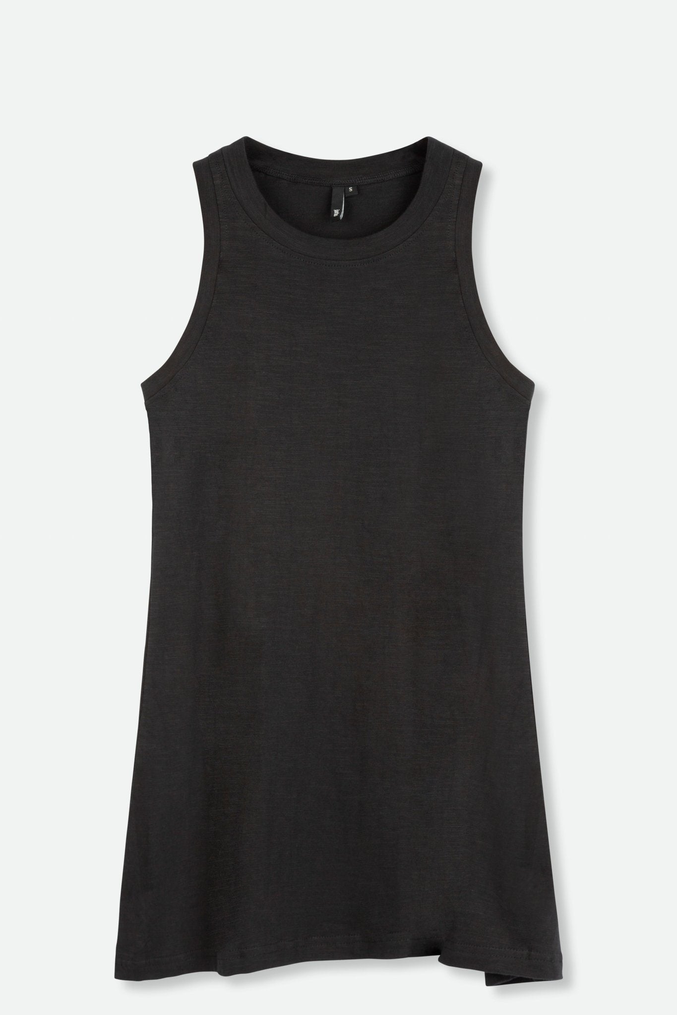 A-LINE SLEEVELESS CREW IN SLUB COTTON - Jarbo