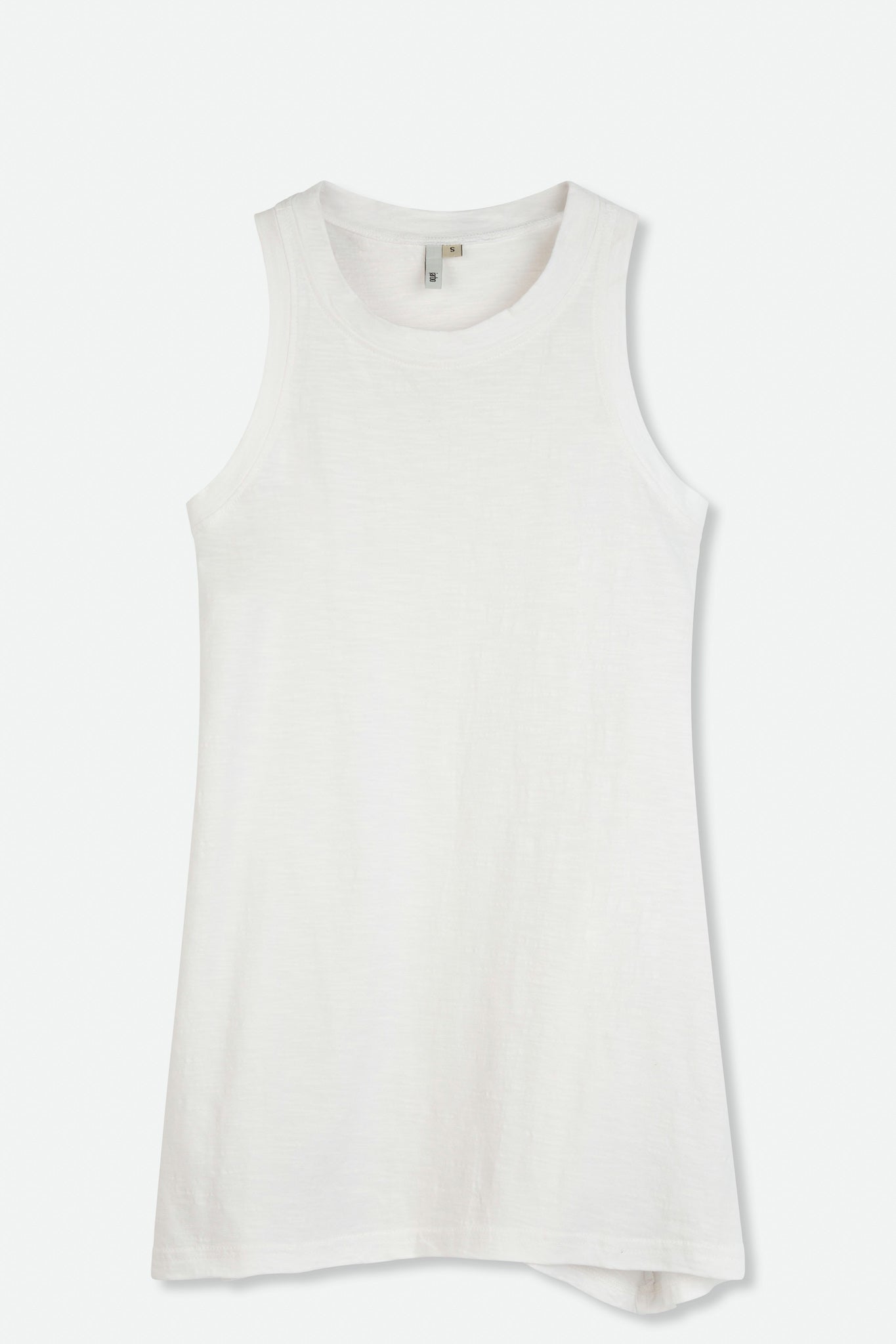 A-LINE SLEEVELESS CREW IN SLUB COTTON - Jarbo