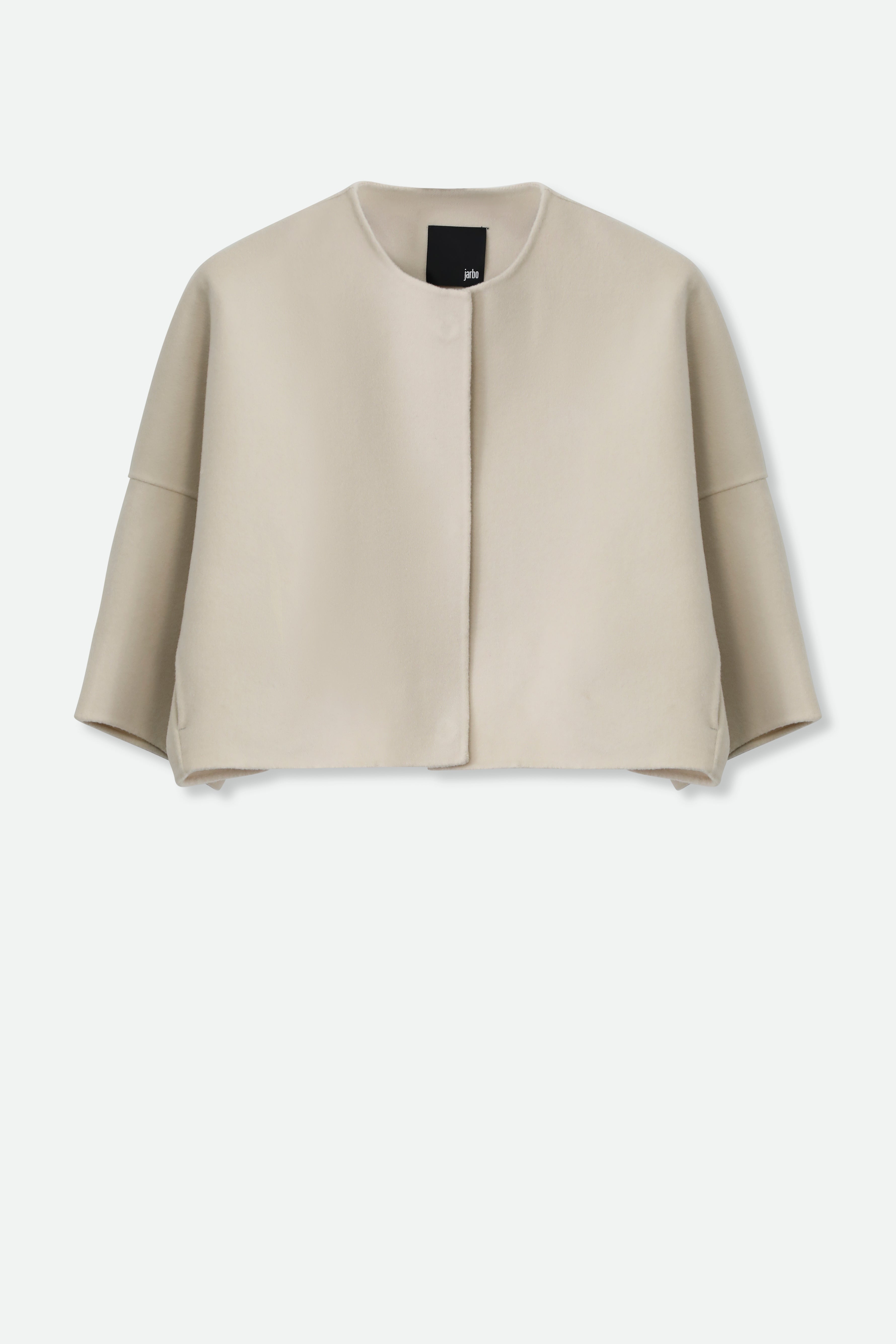 ADELAIDE SHORT SNAP JACKET IN DOUBLE-FACE CASHMERE WOOL - Jarbo