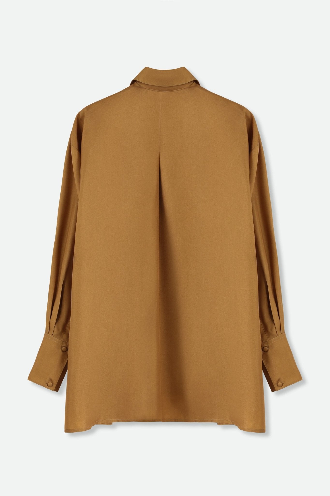 ADRIA SILK TWILL SHIRT IN COPPER - Jarbo