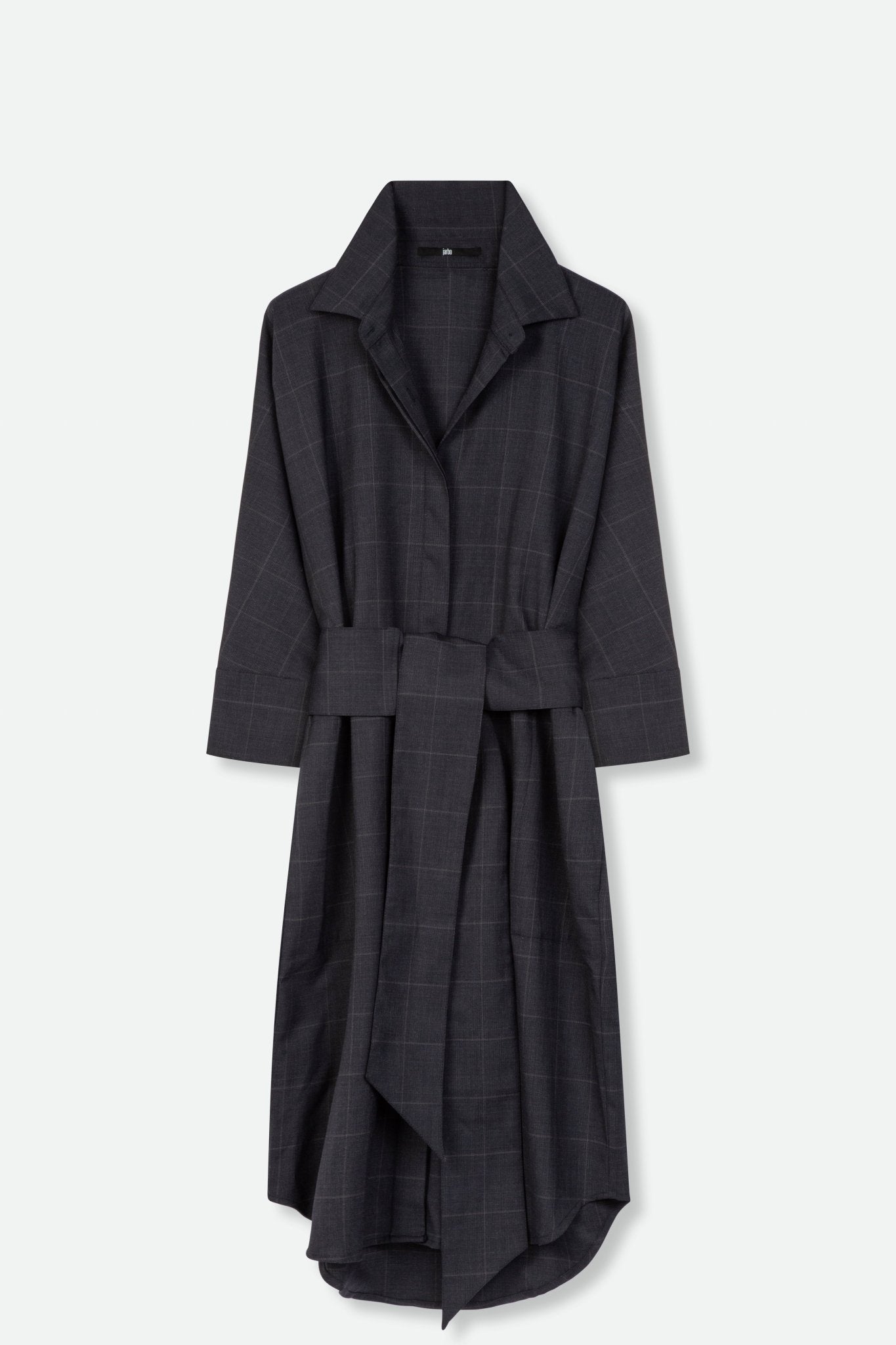 ALEXA DOLMAN SLEEVE DRESS IN ITALIAN FINE TROPICAL WOOL - Jarbo