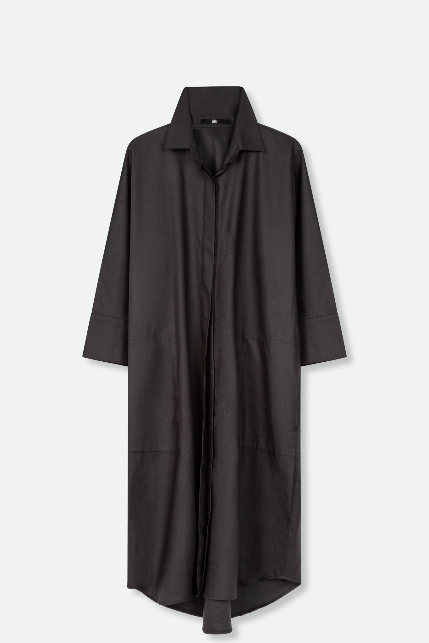 ALEXA DOLMAN SLEEVE DRESS IN ITALIAN FINE TROPICAL WOOL - Jarbo