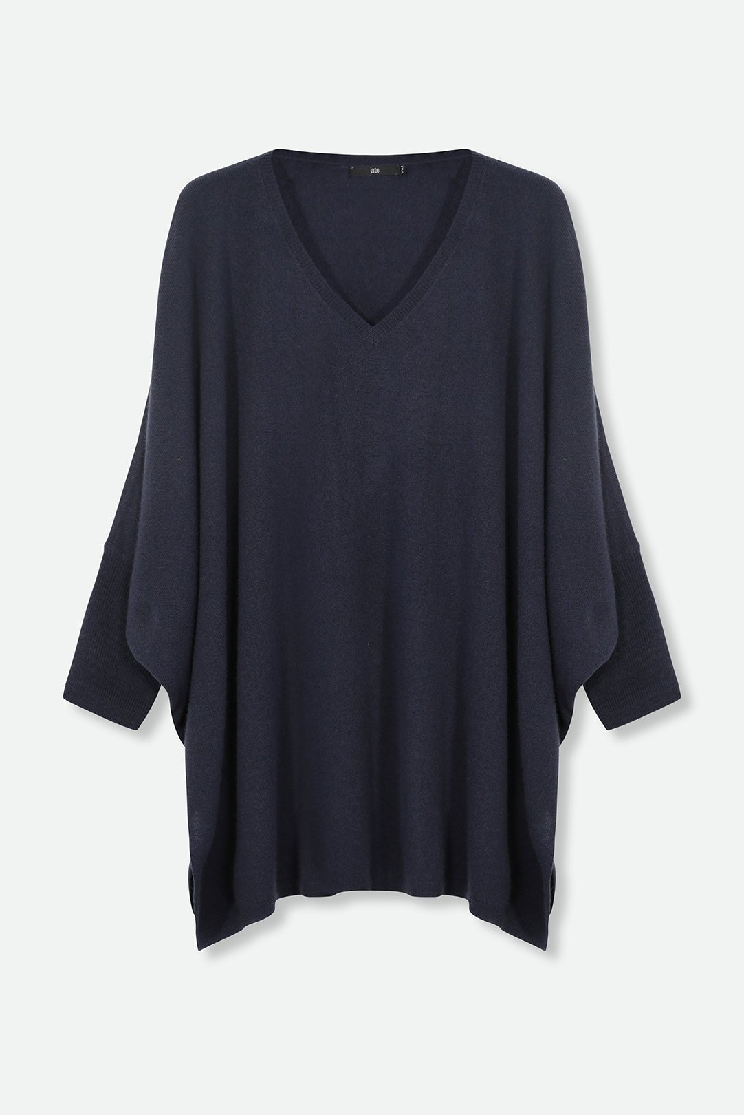 ANITA LONG SLEEVE PONCHO IN PURE CASHMERE MERINO - Jarbo