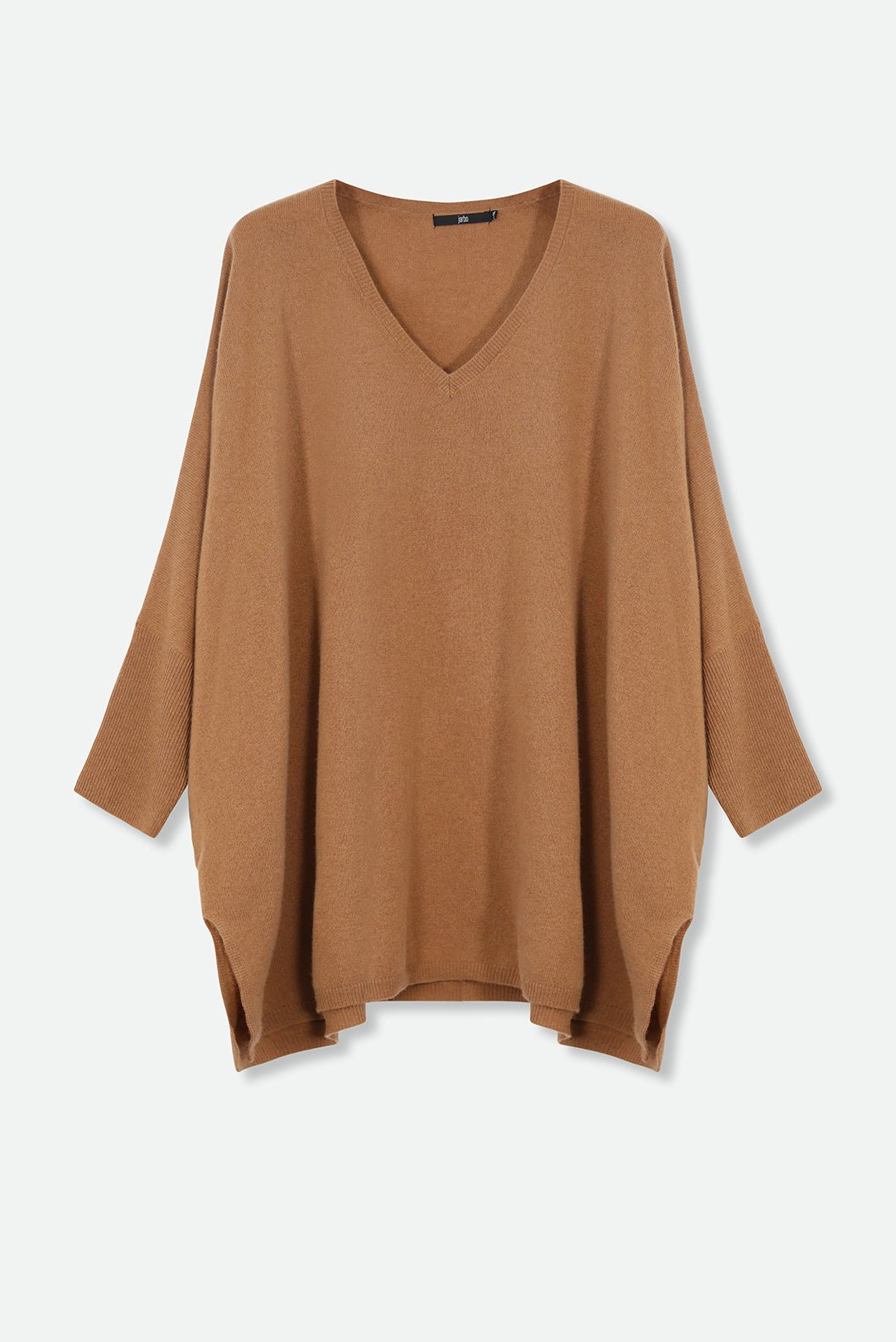ANITA LONG SLEEVE PONCHO IN PURE CASHMERE MERINO - Jarbo