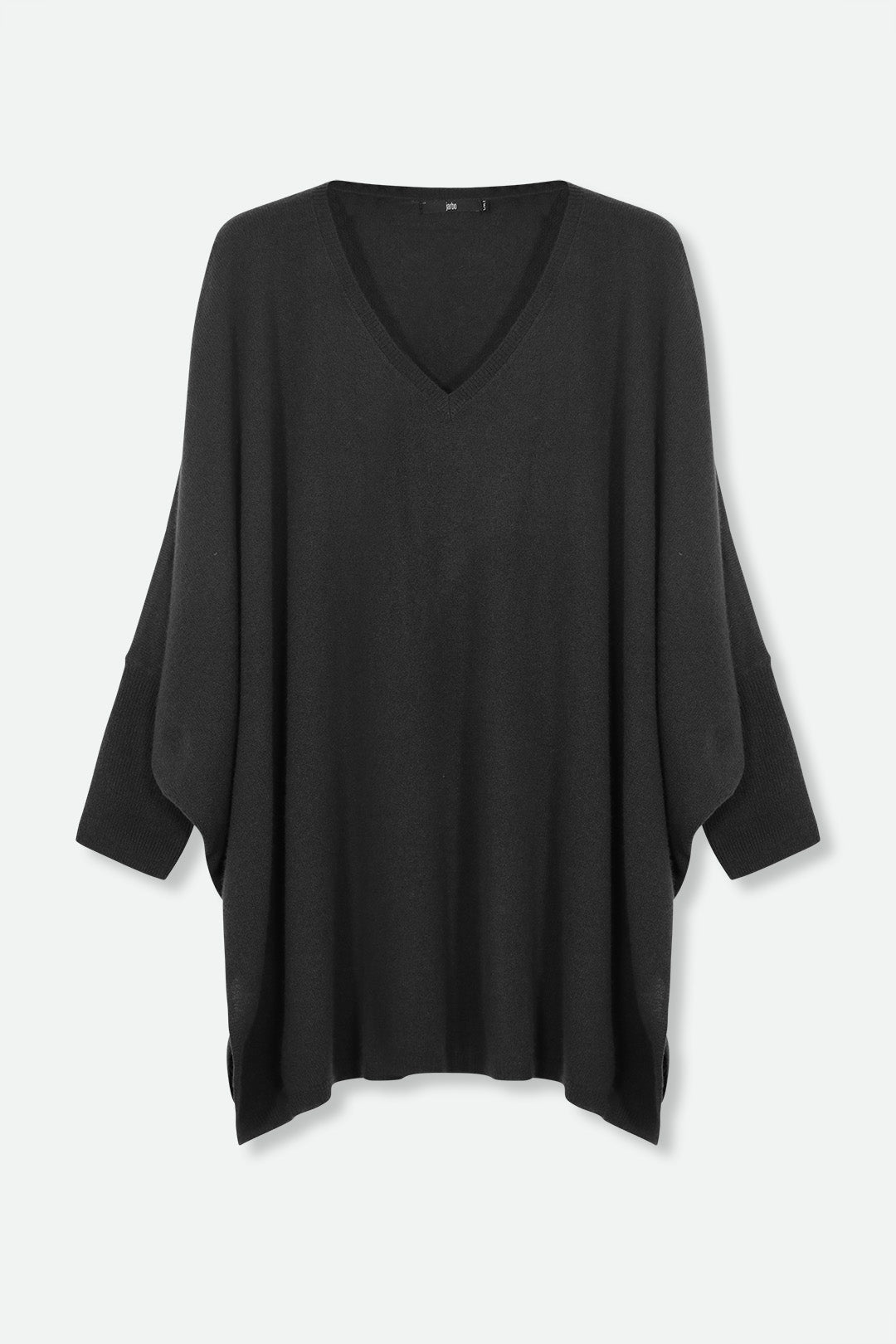 ANITA LONG SLEEVE PONCHO IN PURE CASHMERE MERINO - Jarbo