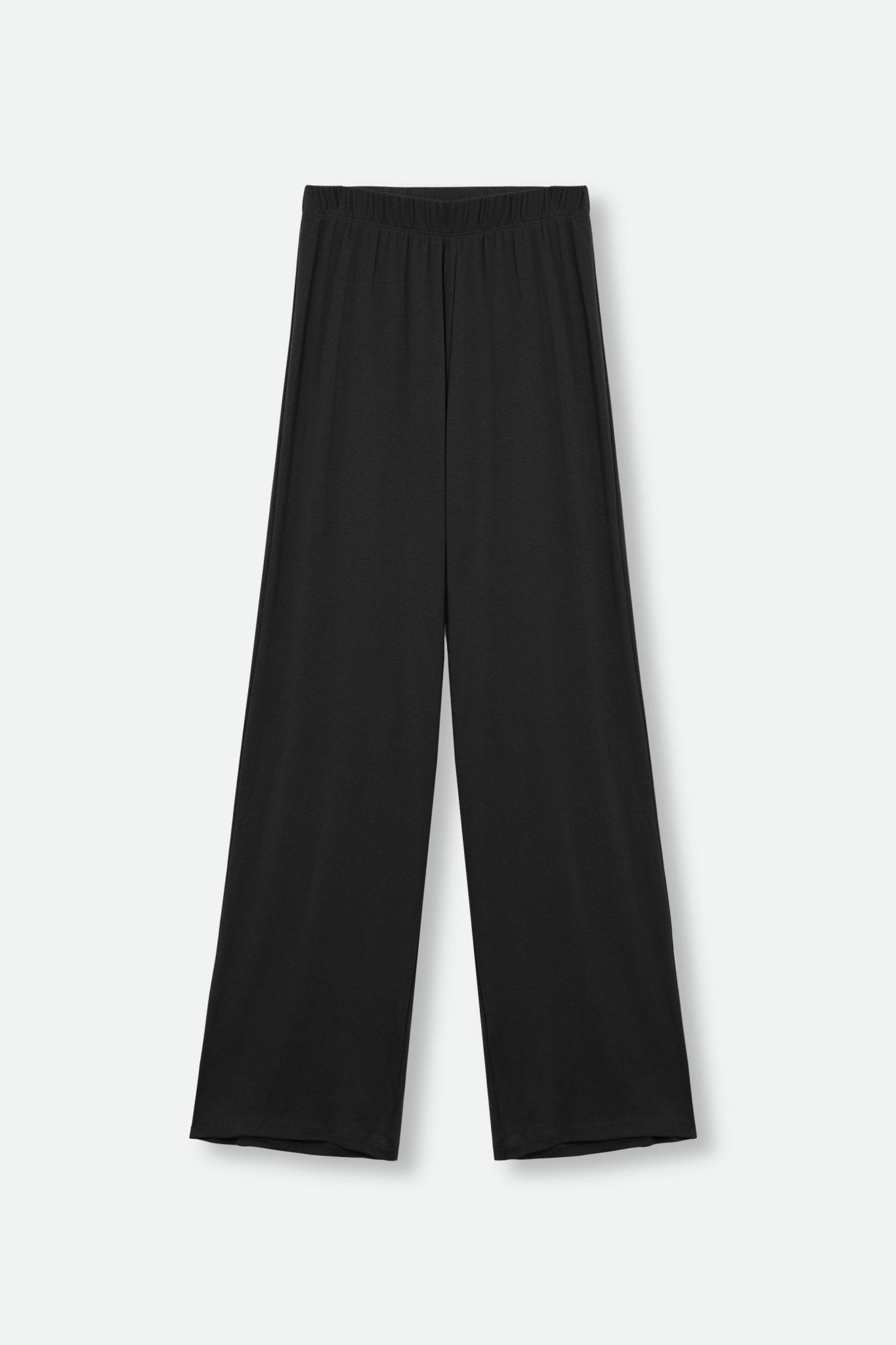 ANKLE LOUNGE PANT IN PIMA COTTON IN BLACK - Jarbo