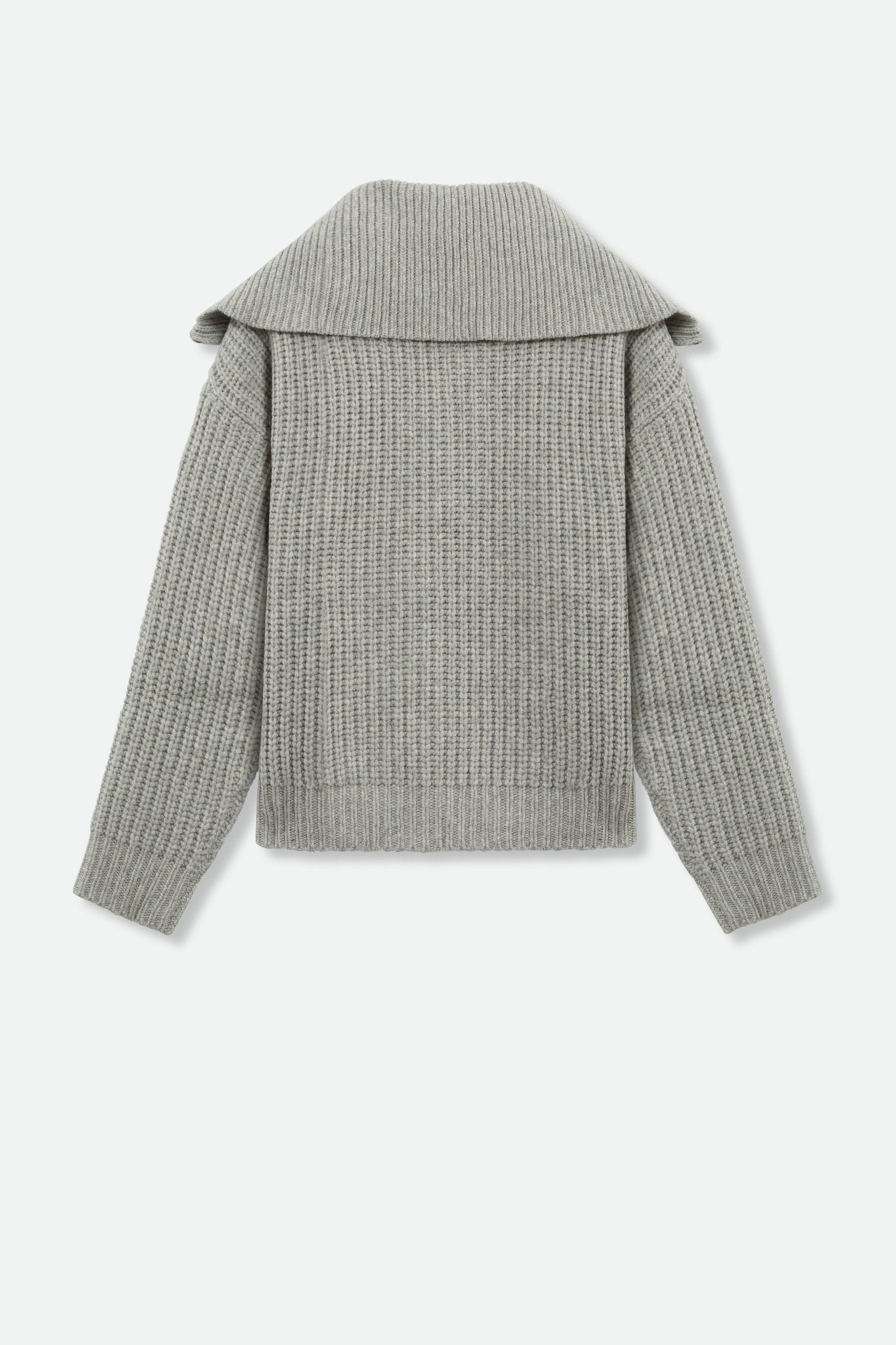 ARI 3/4 ZIP COLLAR SWEATER IN MERINO WOOL - Jarbo