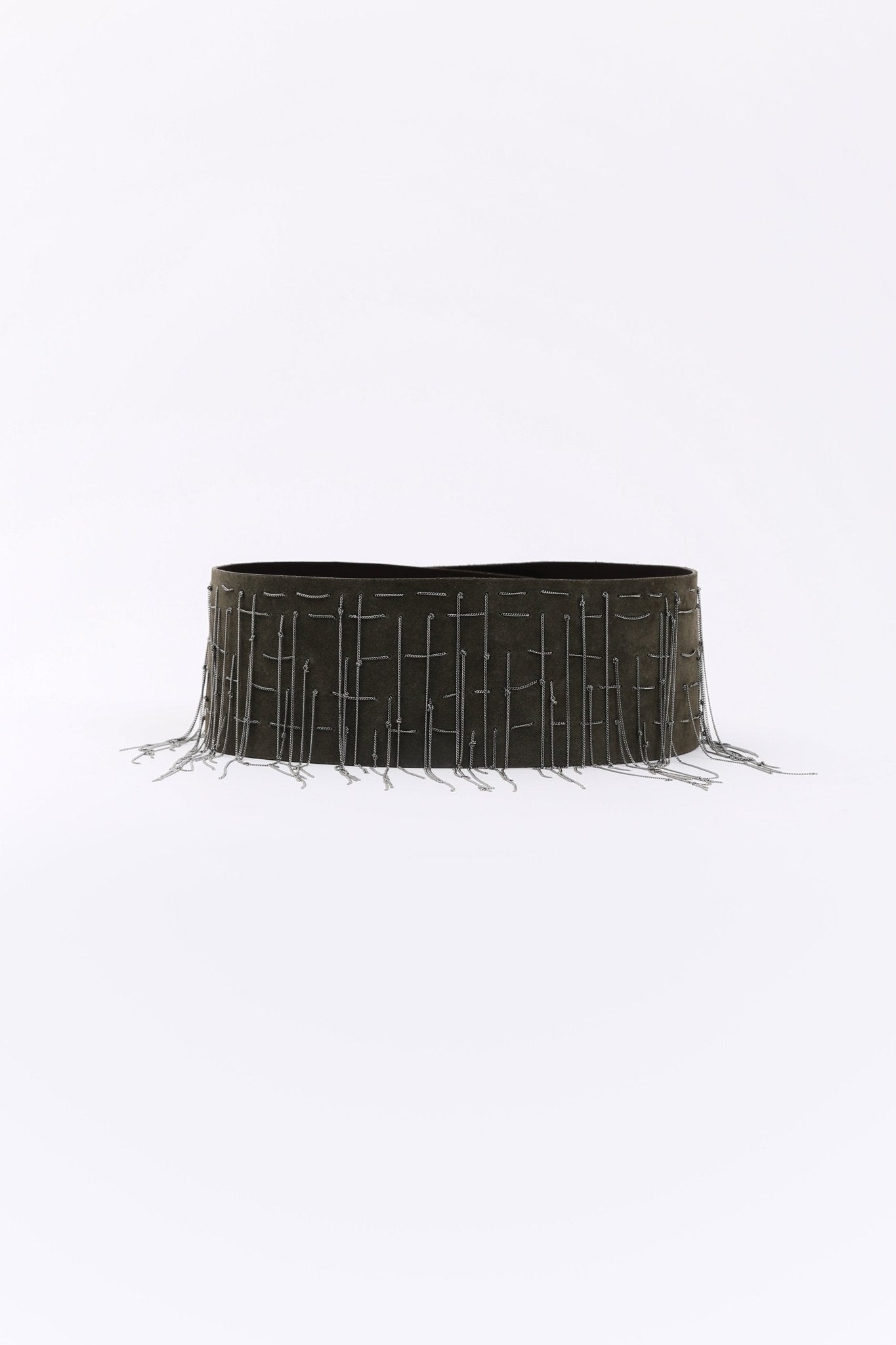 BARI ITALIAN BELT IN LEATHER AND METAL DETAILING - Jarbo