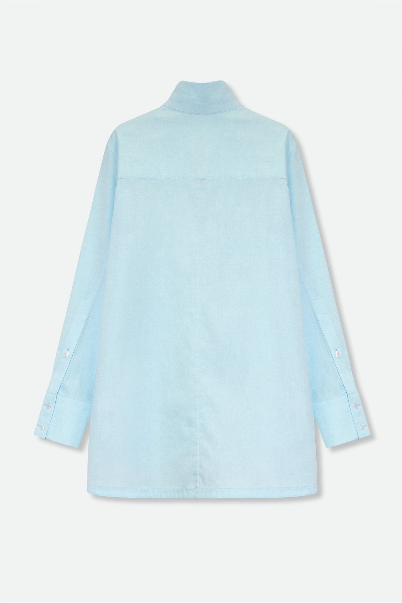 BETTE SHIRT IN 100% ITALIAN COTTON CYPRESS LIGHT BLUE - Jarbo