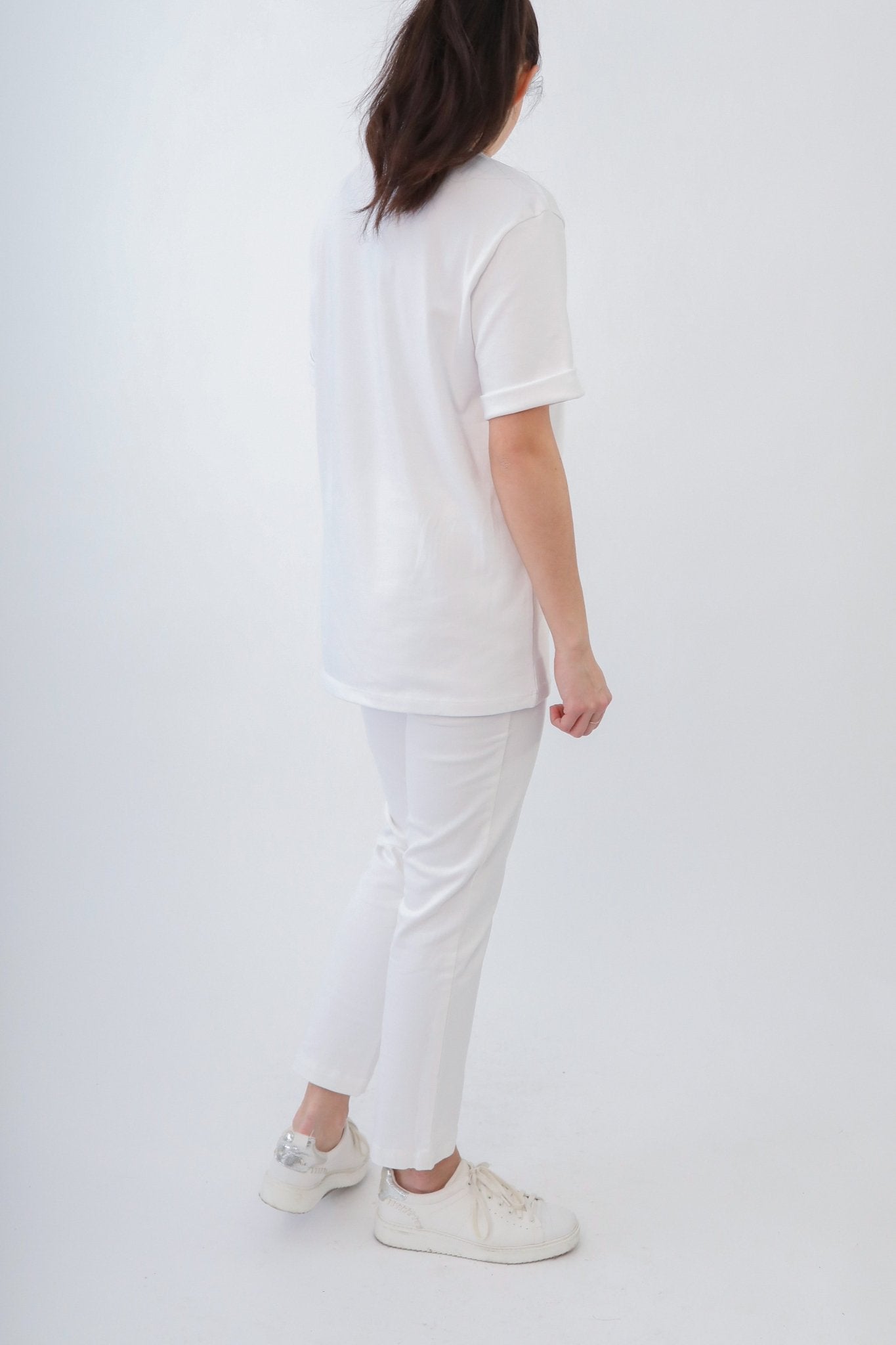 BOYFRIEND CREW T-SHIRT IN PIMA COTTON STRETCH - Jarbo