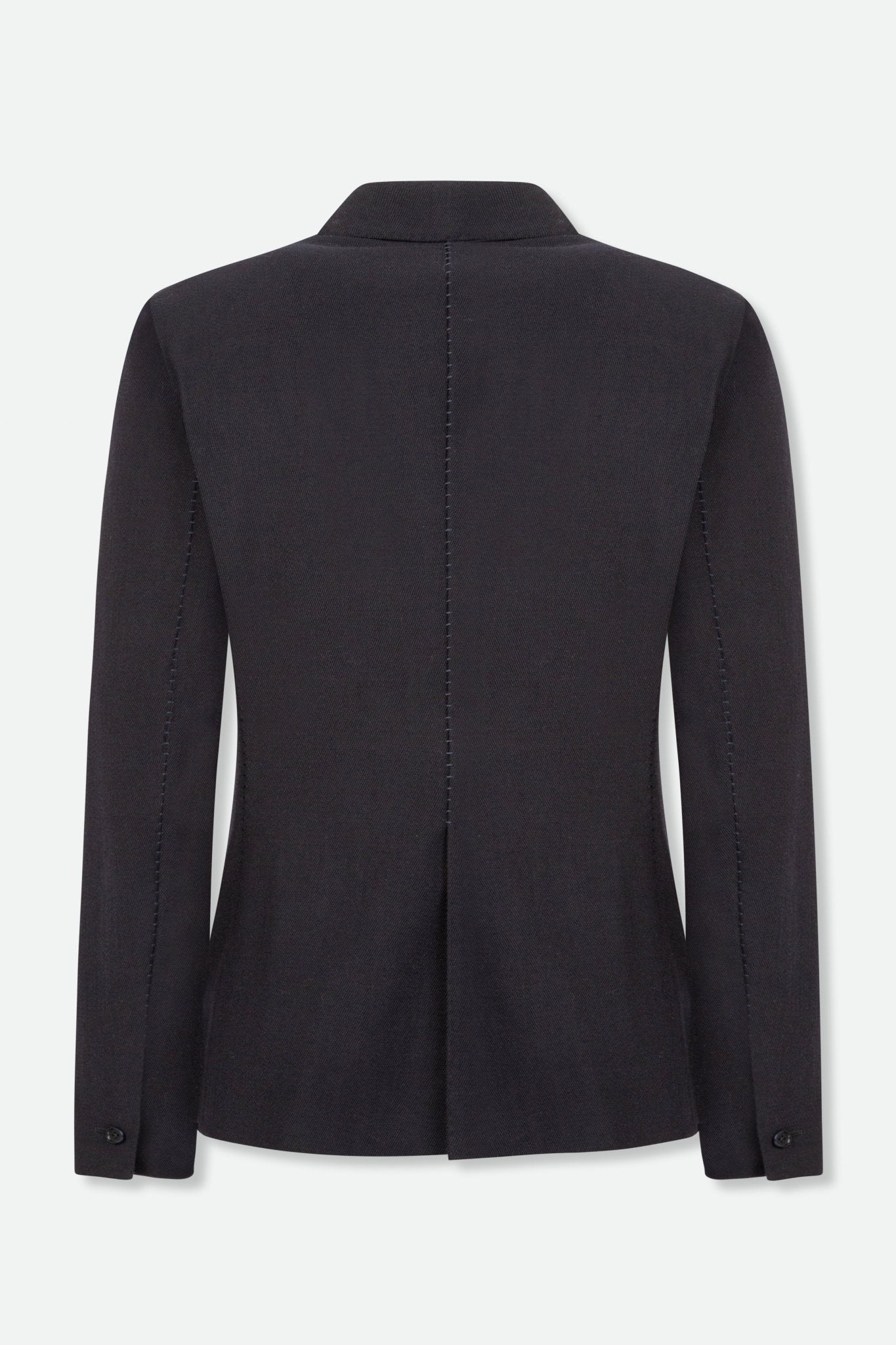 BRUNA HAND STITCHED BLAZER IN ITALIAN WOVEN WOOL - Jarbo
