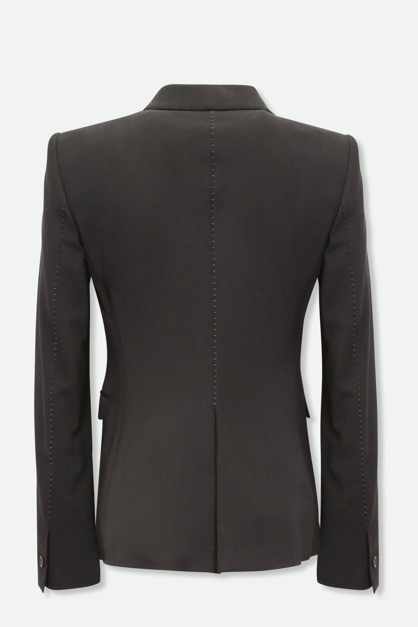 BRUNA HAND STITCHED BLAZER IN ITALIAN WOVEN WOOL - Jarbo