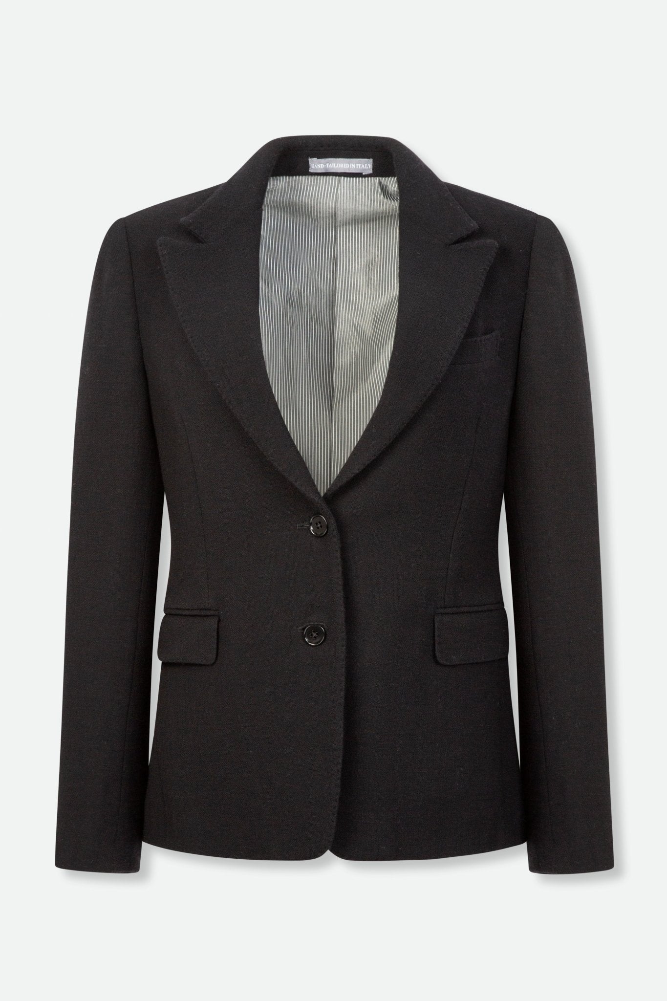 BRUNA HAND STITCHED BLAZER IN ITALIAN WOVEN WOOL - Jarbo