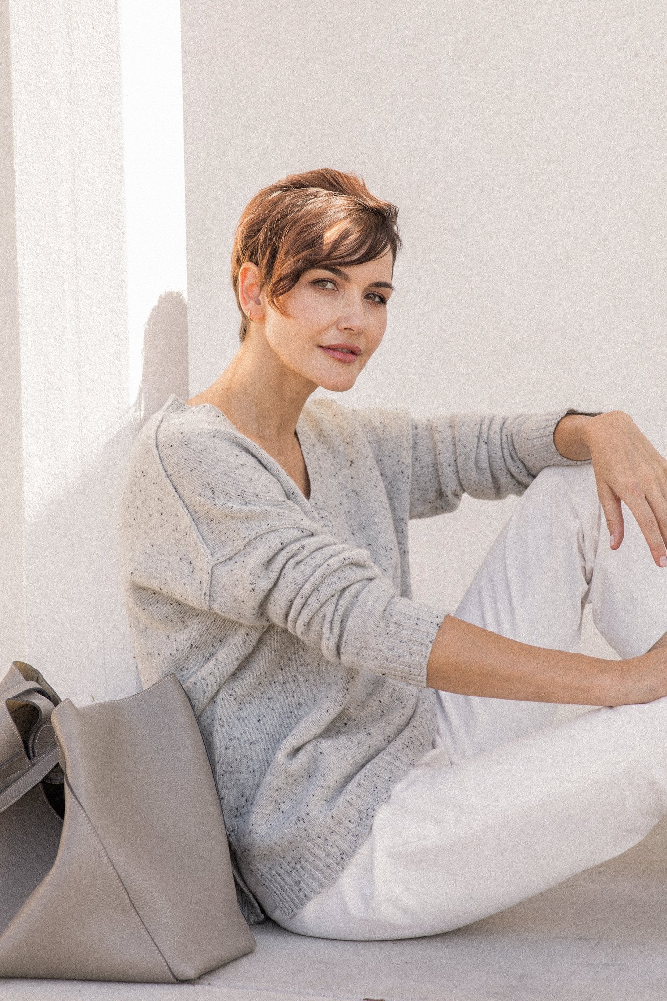 CAMILLE V NECK IN CASHMERE - Jarbo