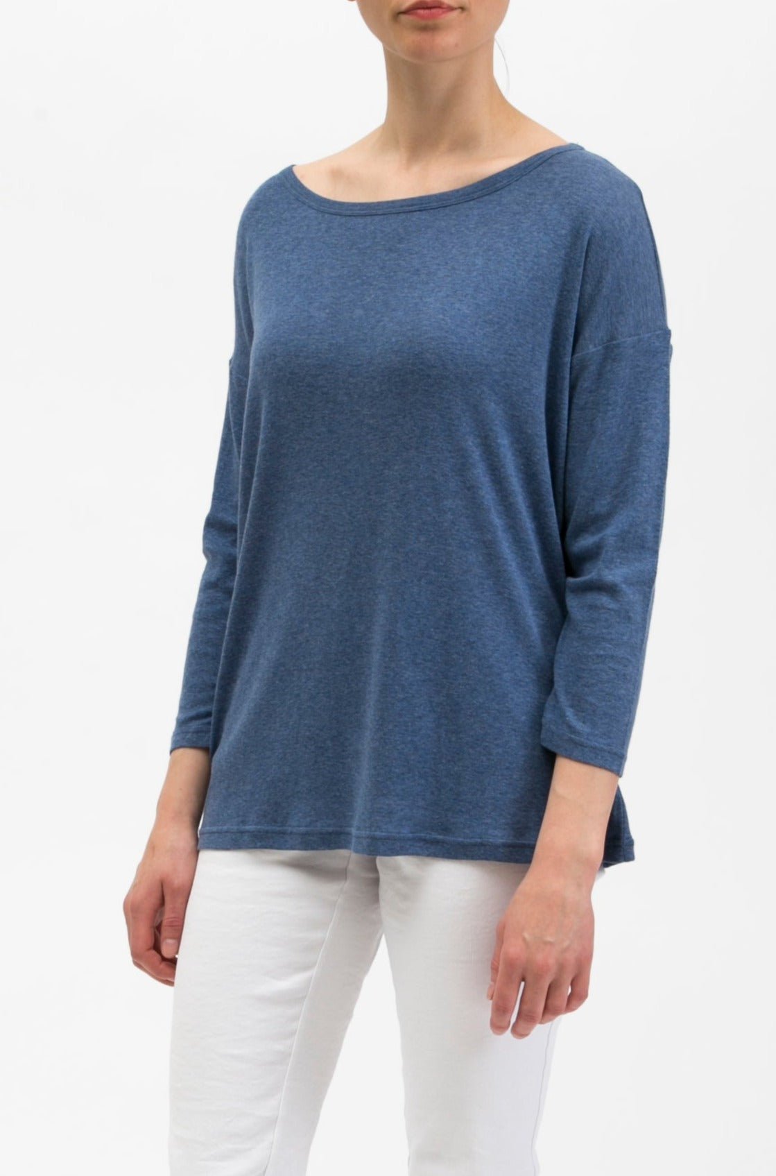 CAMPSHIRT WIDENECK TEE IN COTTON BLEND - Jarbo