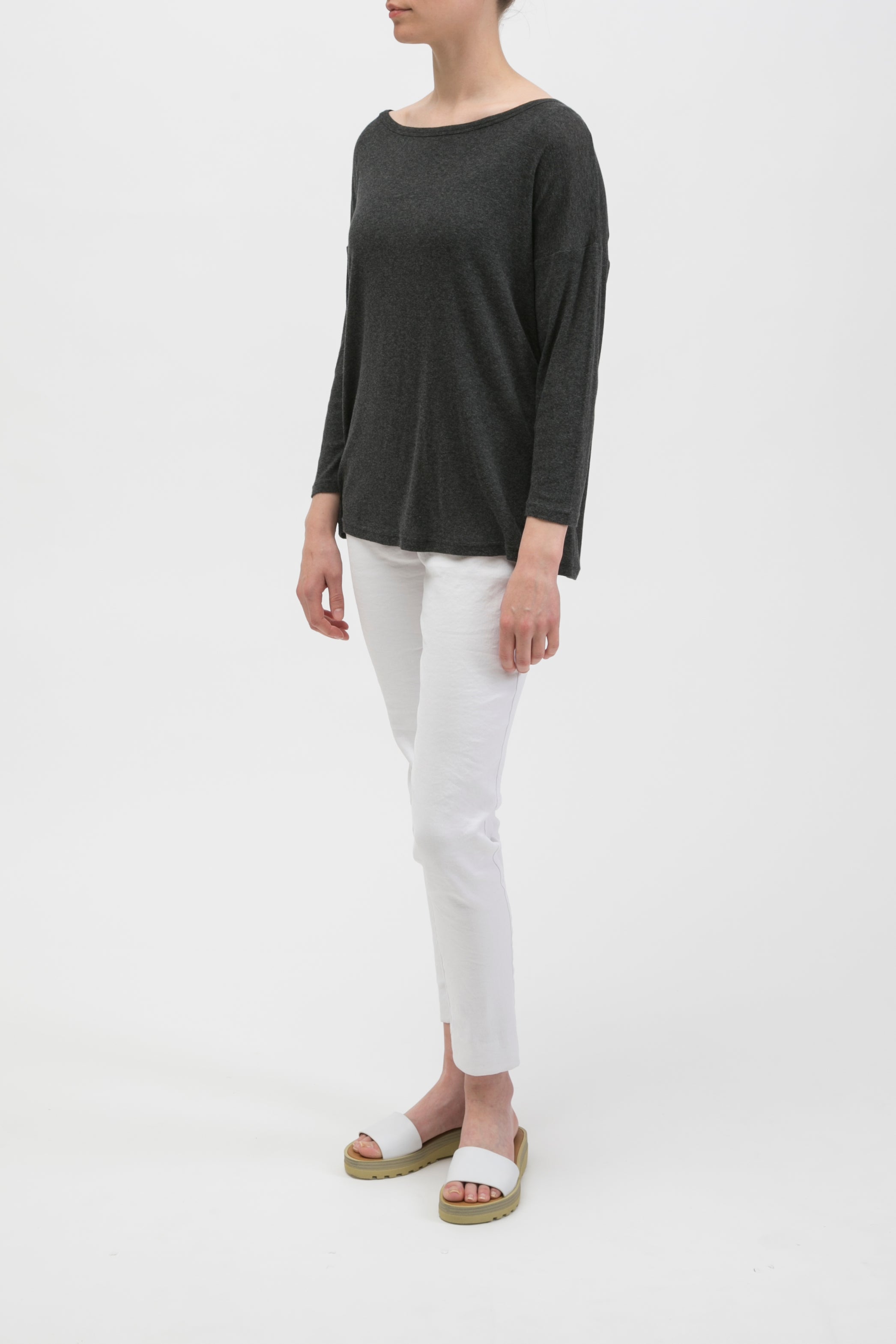 CAMPSHIRT WIDENECK TEE IN COTTON BLEND - Jarbo