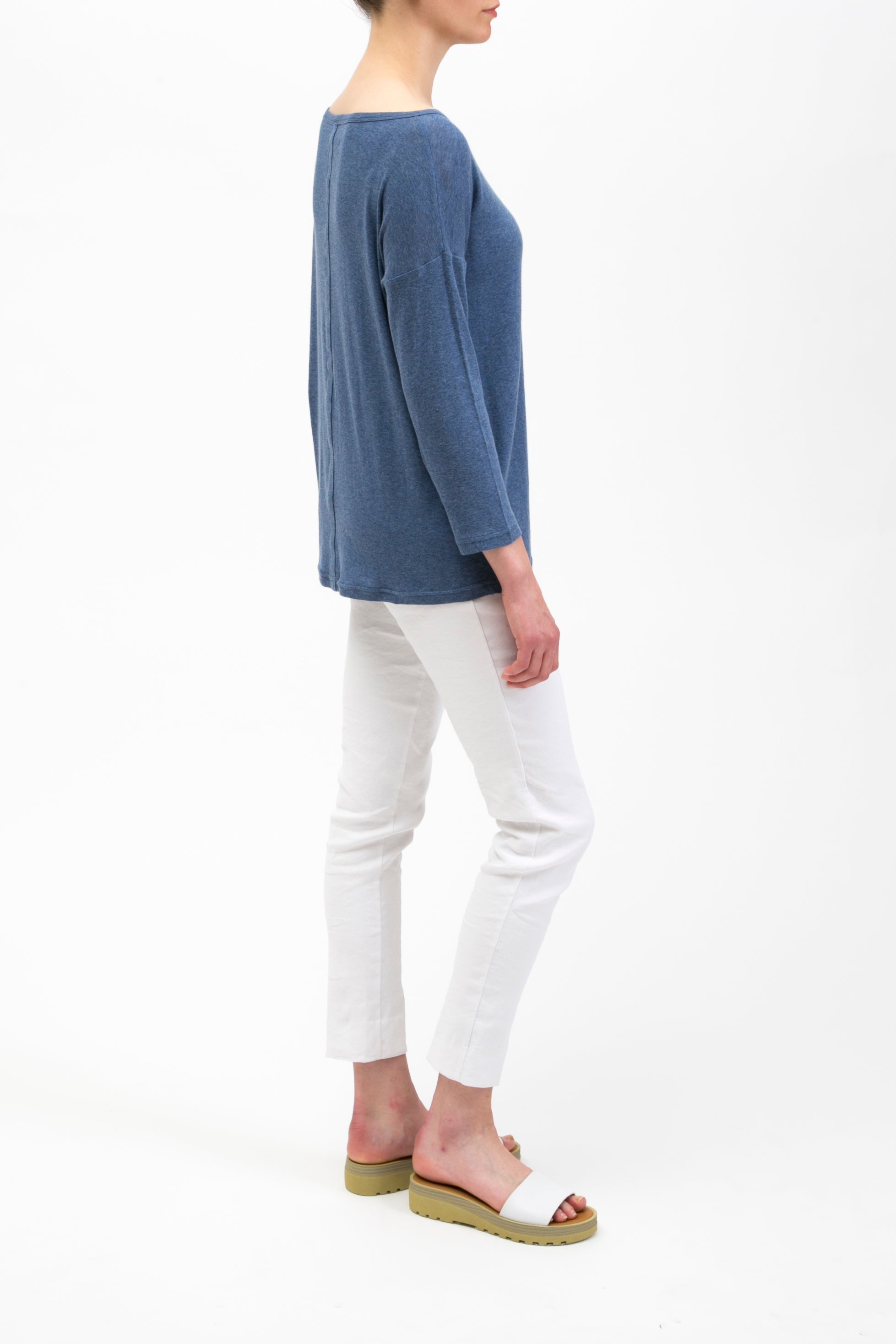 CAMPSHIRT WIDENECK TEE IN COTTON BLEND - Jarbo