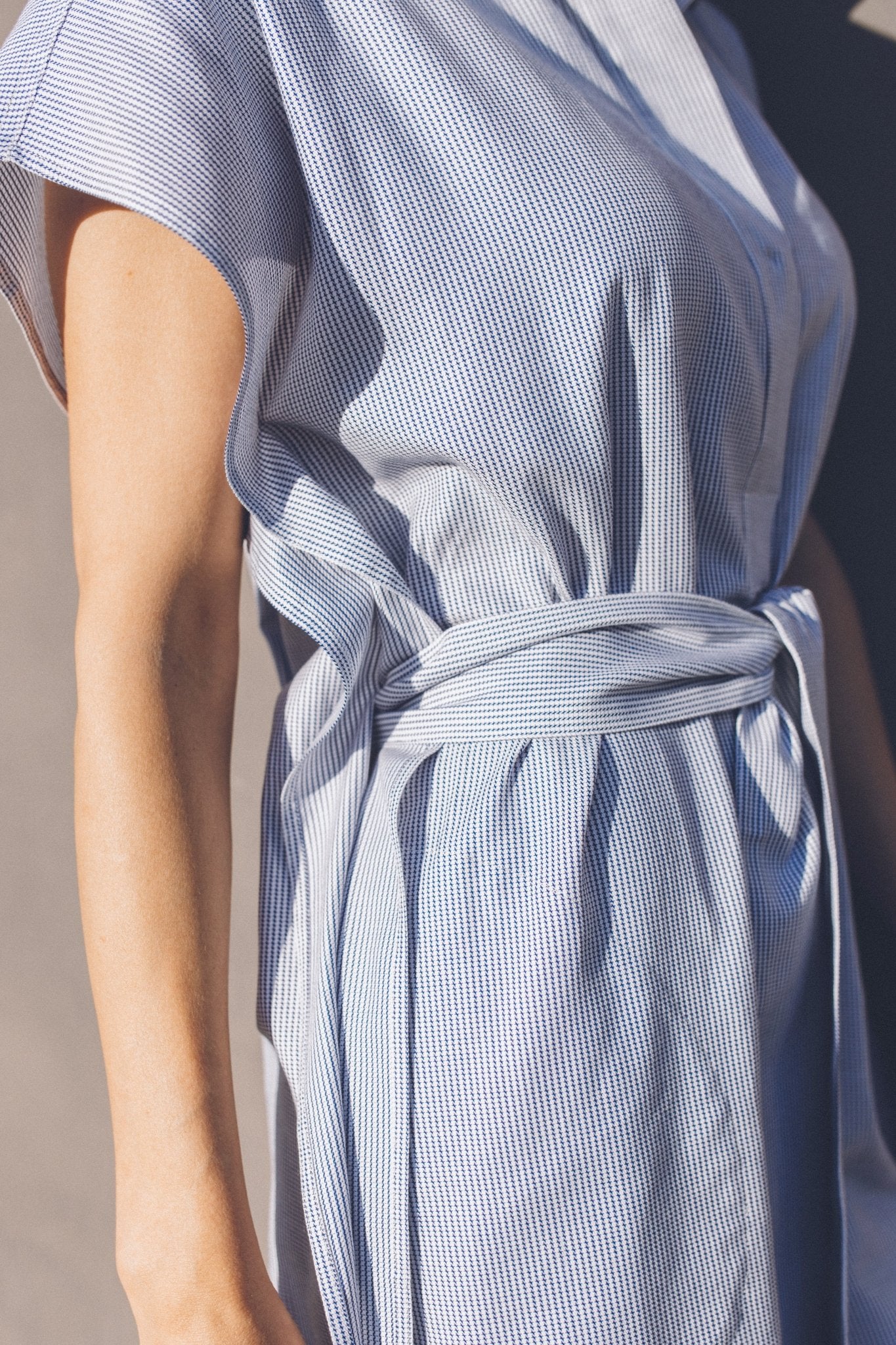 CAP SLEEVE JAMIE DRESS IN COTTON POPLIN - Jarbo