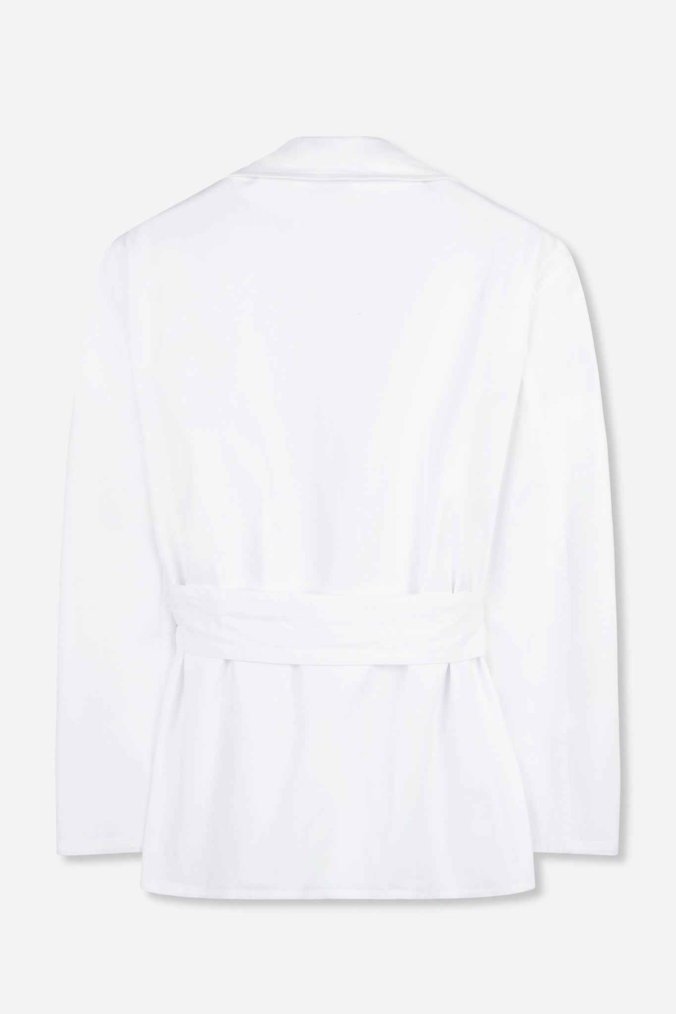 CARA PATCH POCKET JACKET IN ITALIAN BRUSHED COTTON SATEEN - Jarbo