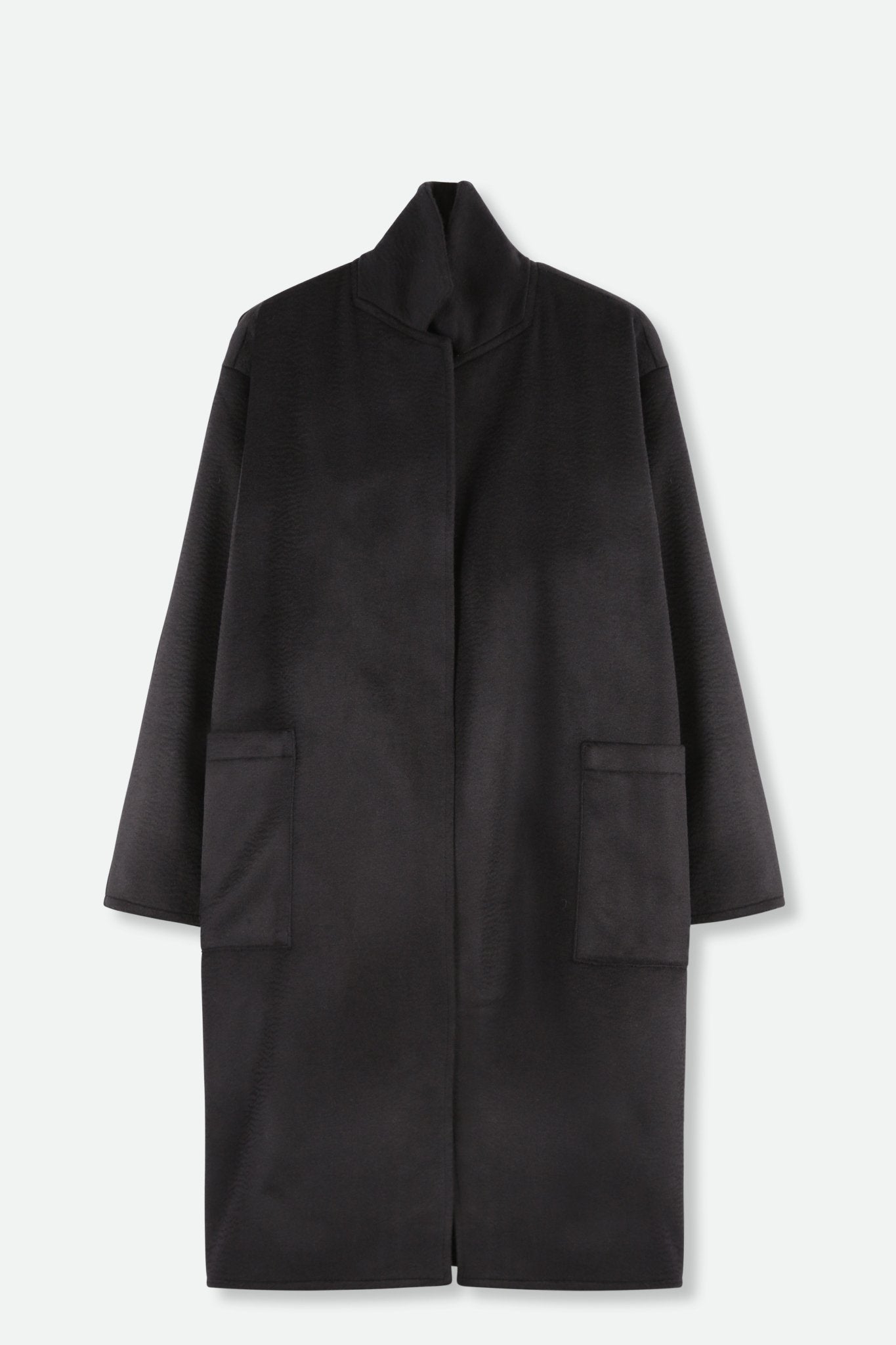 CARLIE COAT IN PURE LORO PIANA CASHMERE MIDNIGHT NAVY - Jarbo