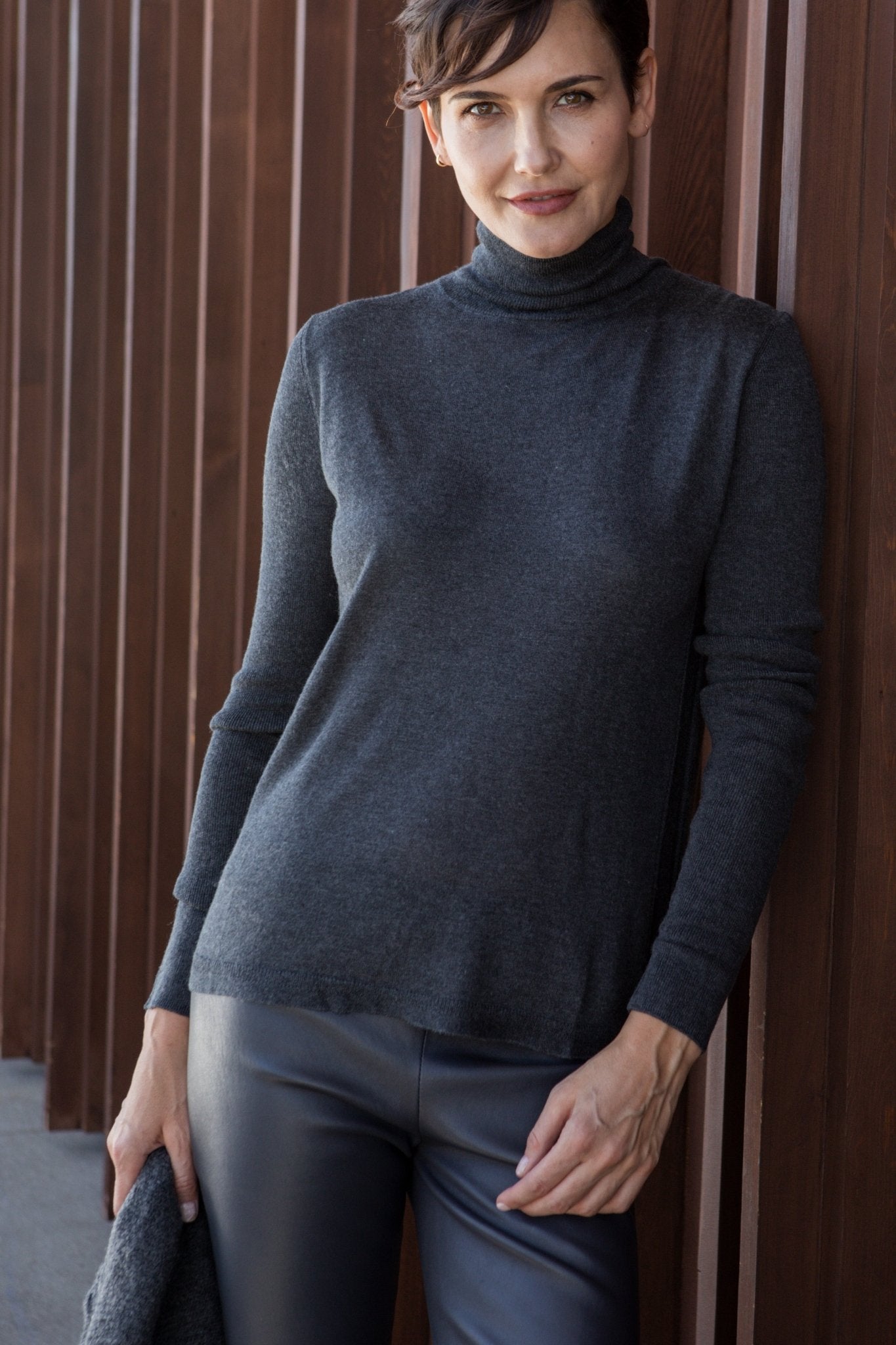 CARLOTA TURTLENECK IN FINE SILK CASHMERE BLEND - Jarbo