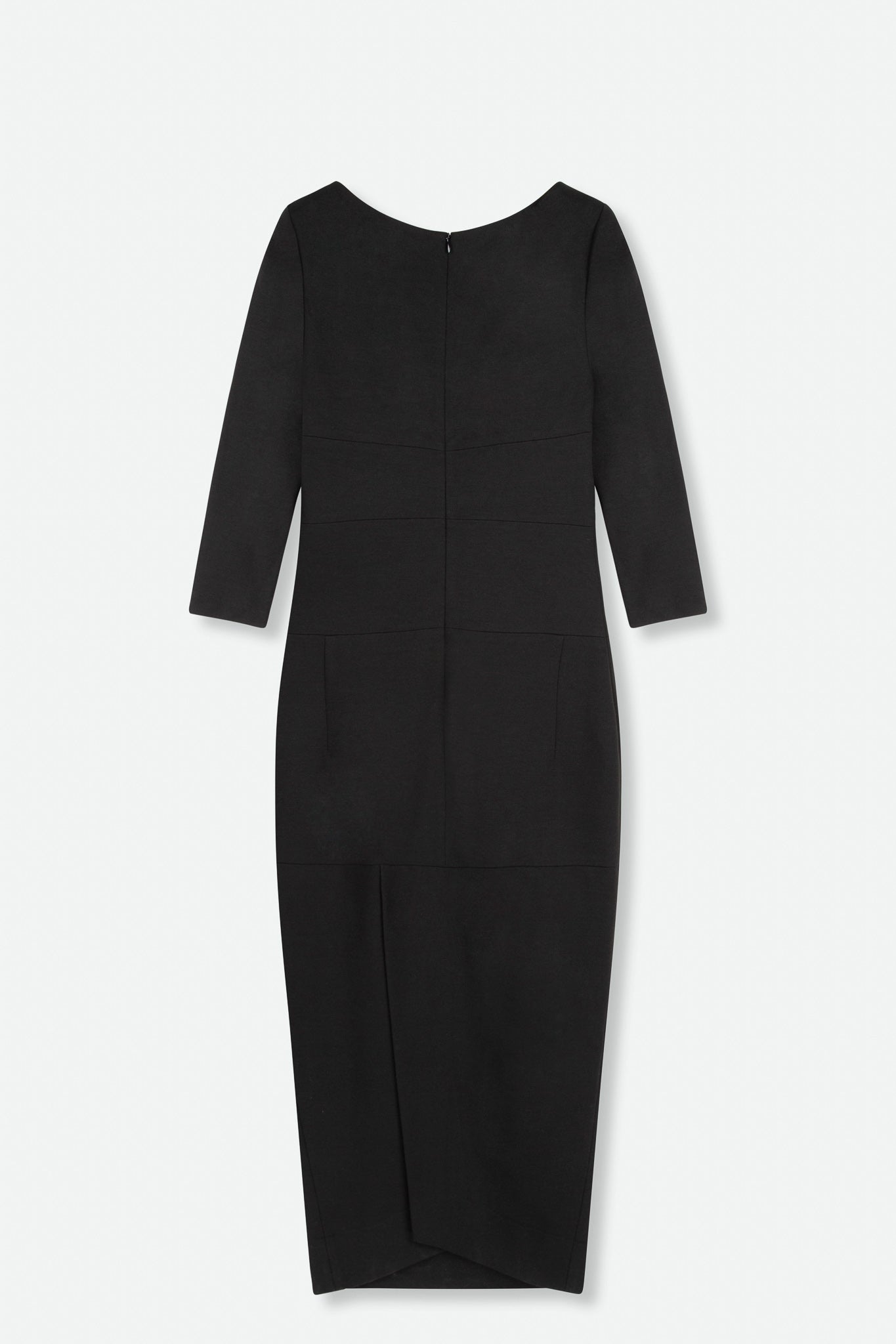 CLARE 3/4 SLEEVE WIDE NECK DRESS IN PONTE KNIT - Jarbo