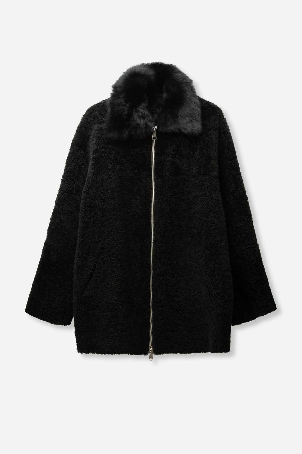 CLEA COAT IN CURLY MERINO SHEARLING - Jarbo
