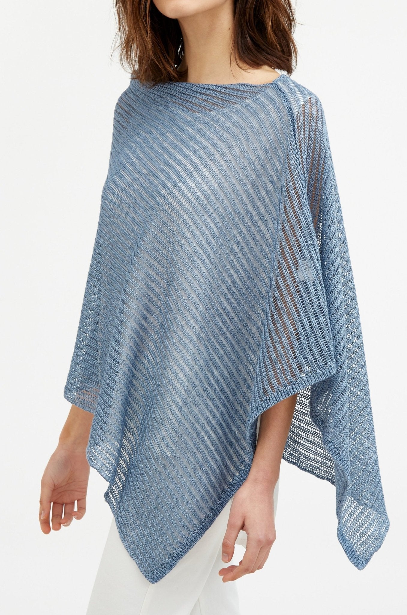 COLLETTE WRAP IN LINEN KNIT - Jarbo