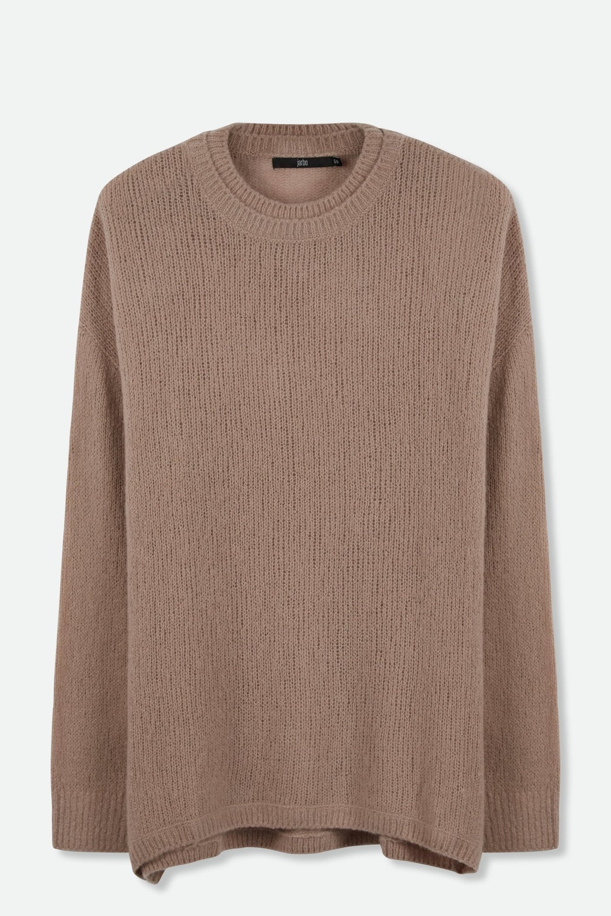DOUBLE CREW NECK DETAIL IN CASHMERE VINTAGE ROSE - Jarbo