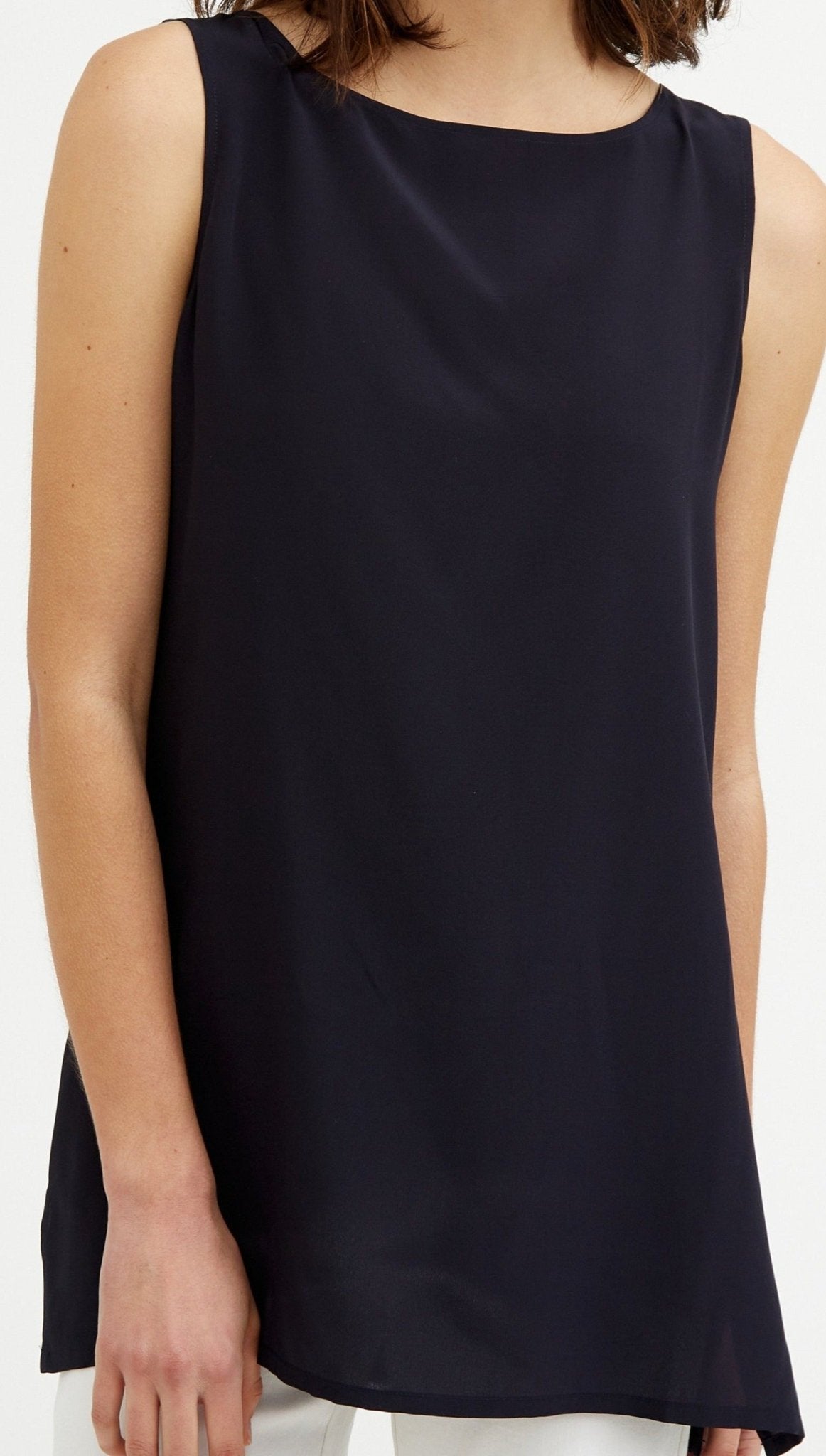 FAE TANK IN SILK CREPE DE CHINE - Jarbo