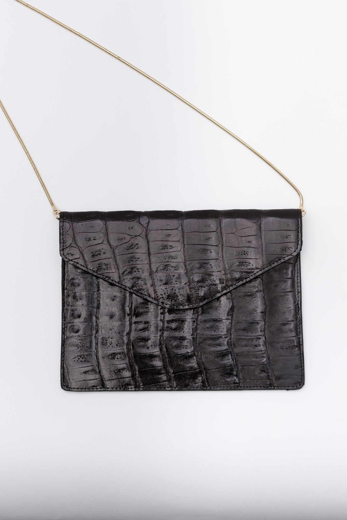 FERA CAIMAN LEATHER ENVELOPE BAG - Jarbo